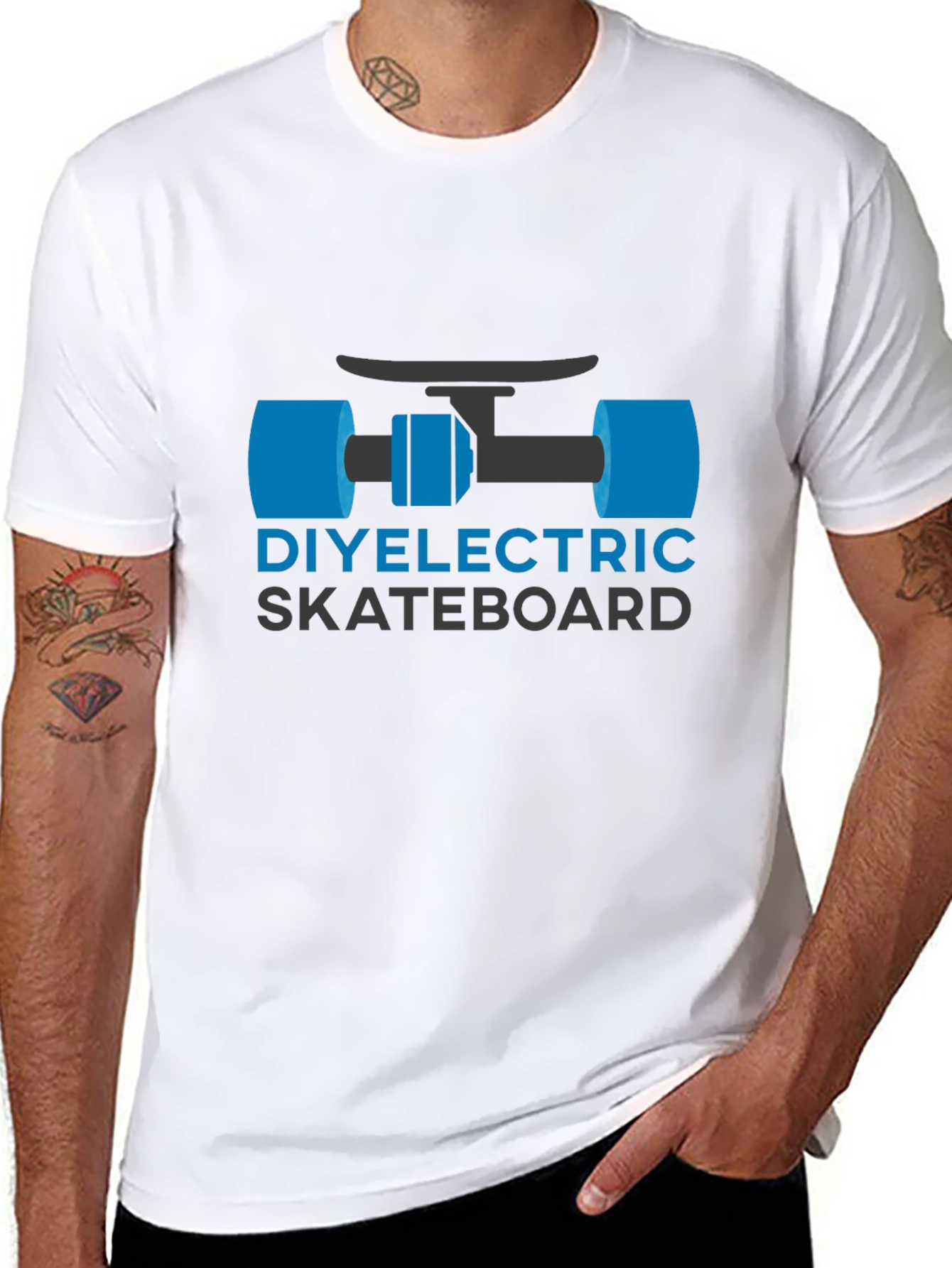 DIY Electric Skateboard T-Shirt - Cool Graphic Tee