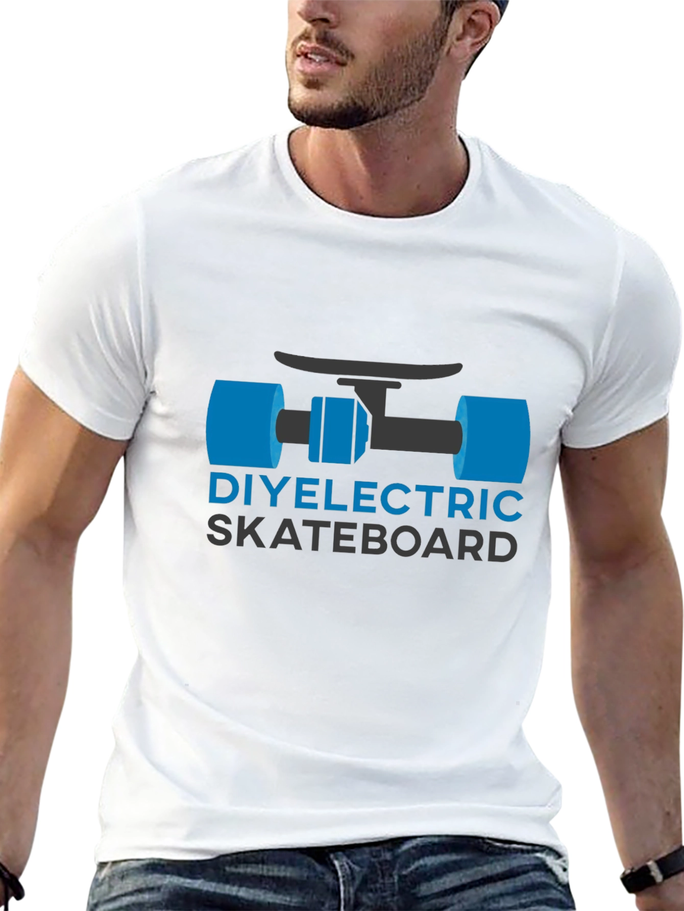 DIY Electric Skateboard T-Shirt - Cool Graphic Tee
