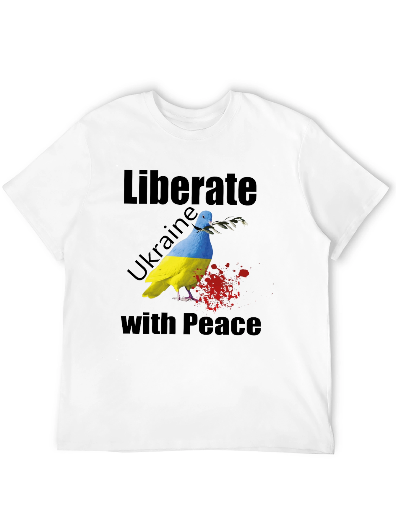 Liberate Ukraine with Peace Dove T-Shirt