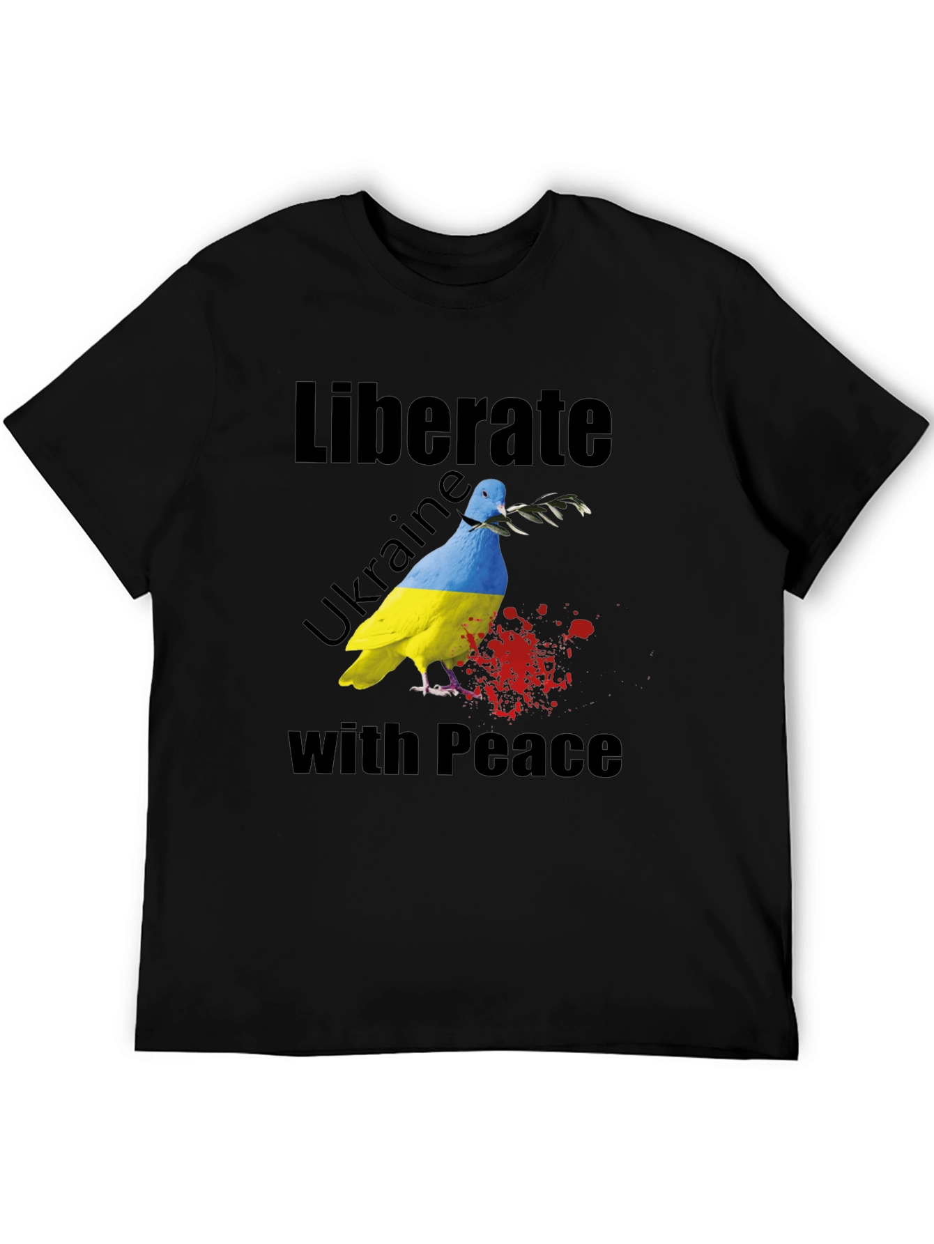 Liberate Ukraine with Peace Dove T-Shirt