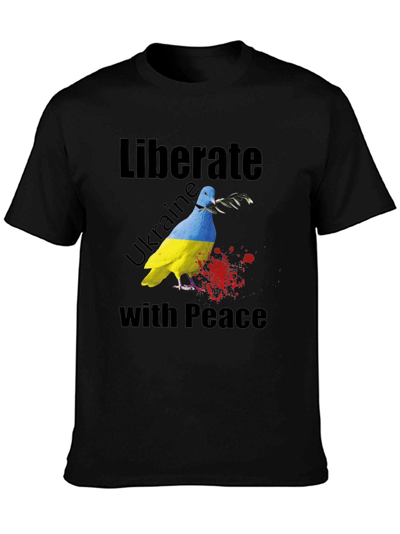 Liberate Ukraine with Peace Dove T-Shirt