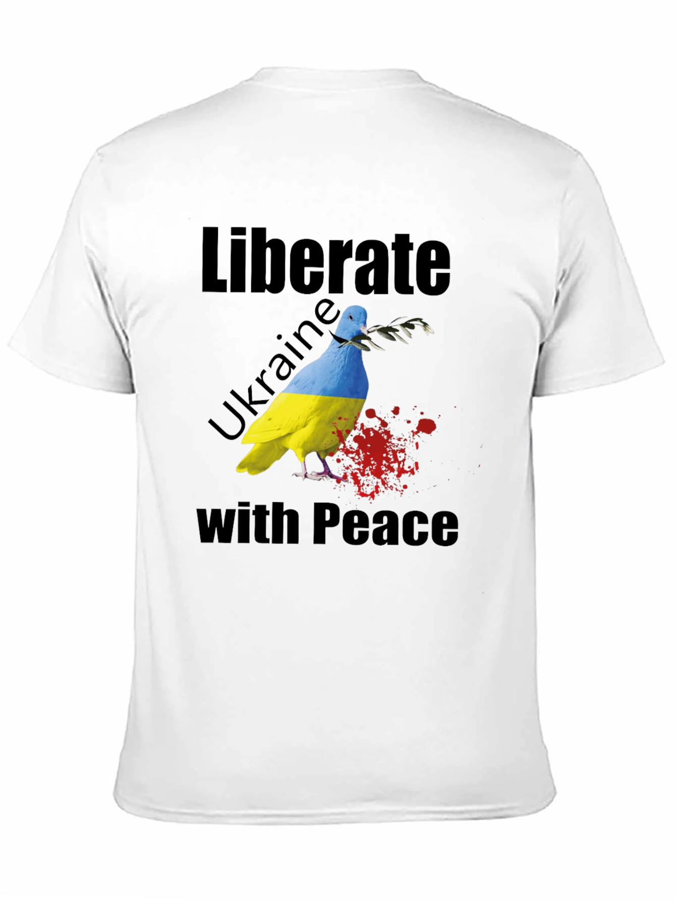 Liberate Ukraine with Peace Dove T-Shirt