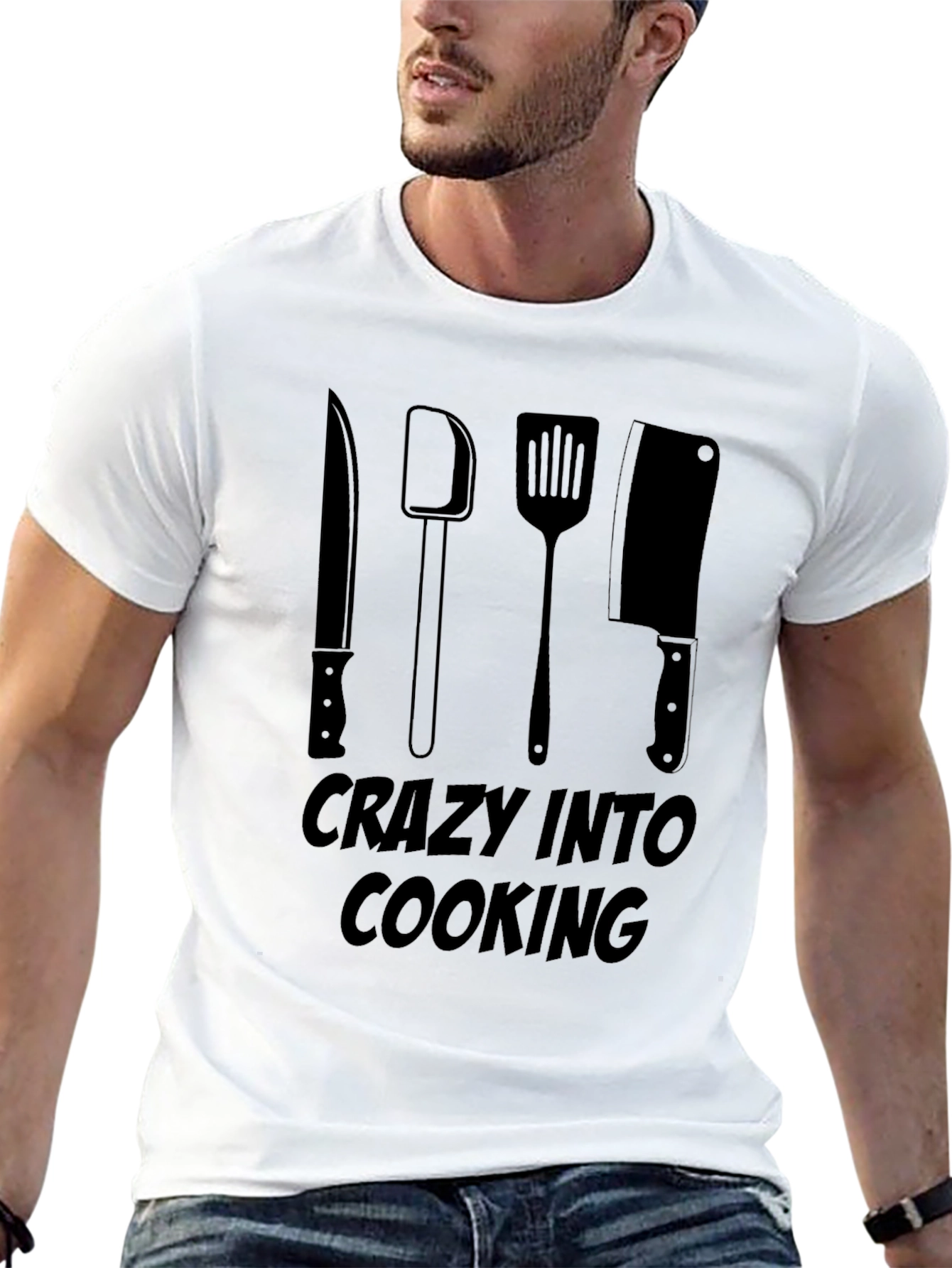 Crazy Into Cooking T-Shirt - Chef Edition