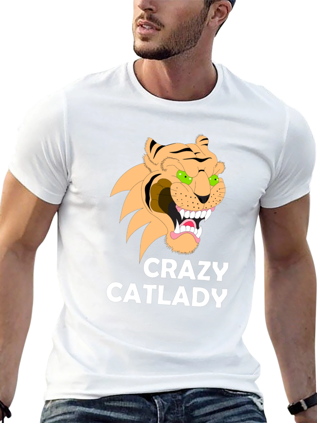 Crazy Cat Lady Graphic Tee - Unisex Black T-Shirt