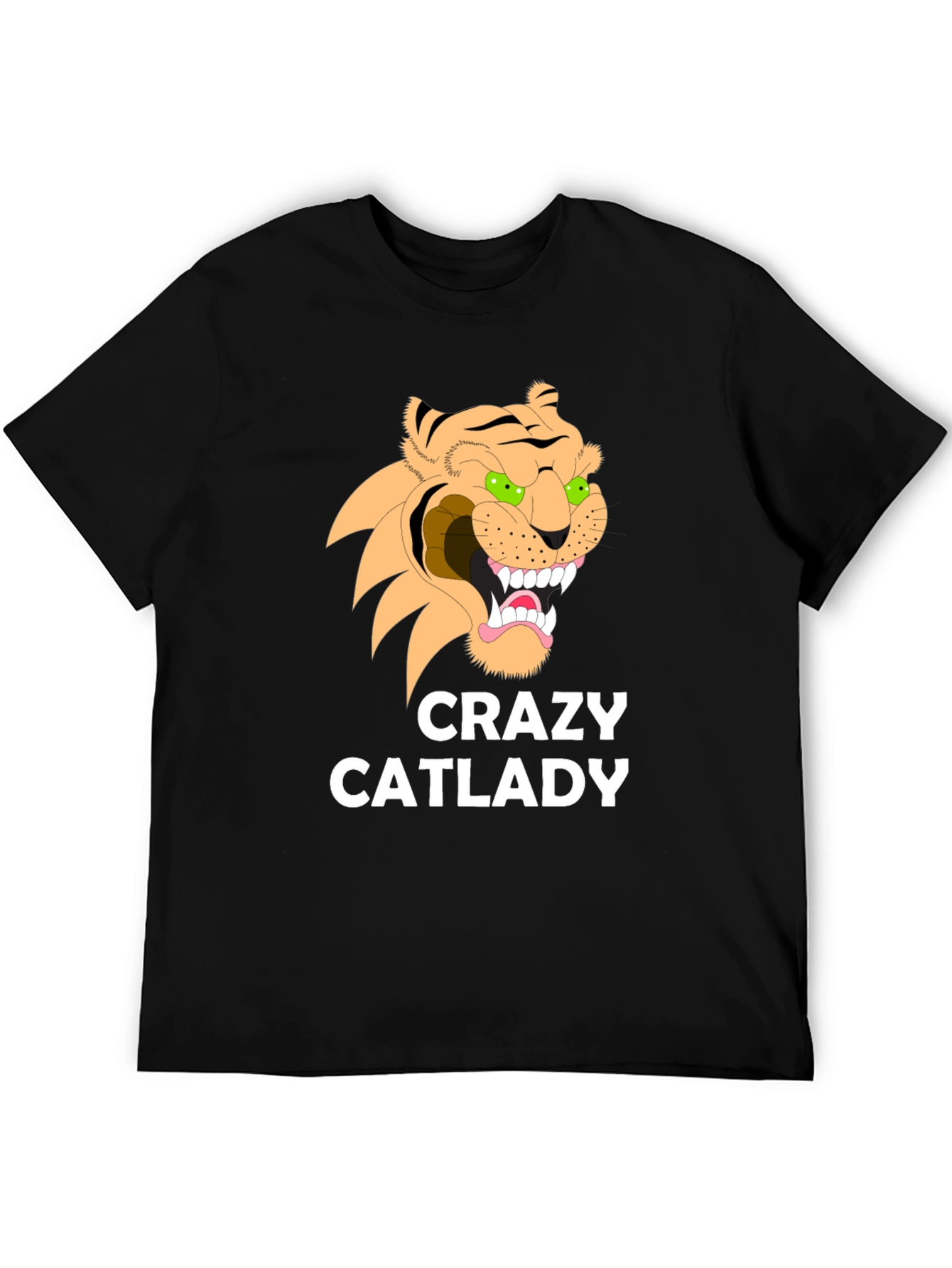 Crazy Cat Lady Graphic Tee - Unisex Black T-Shirt