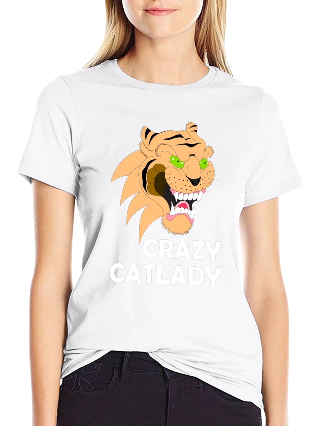 Crazy Cat Lady Graphic Tee - Unisex Black T-Shirt