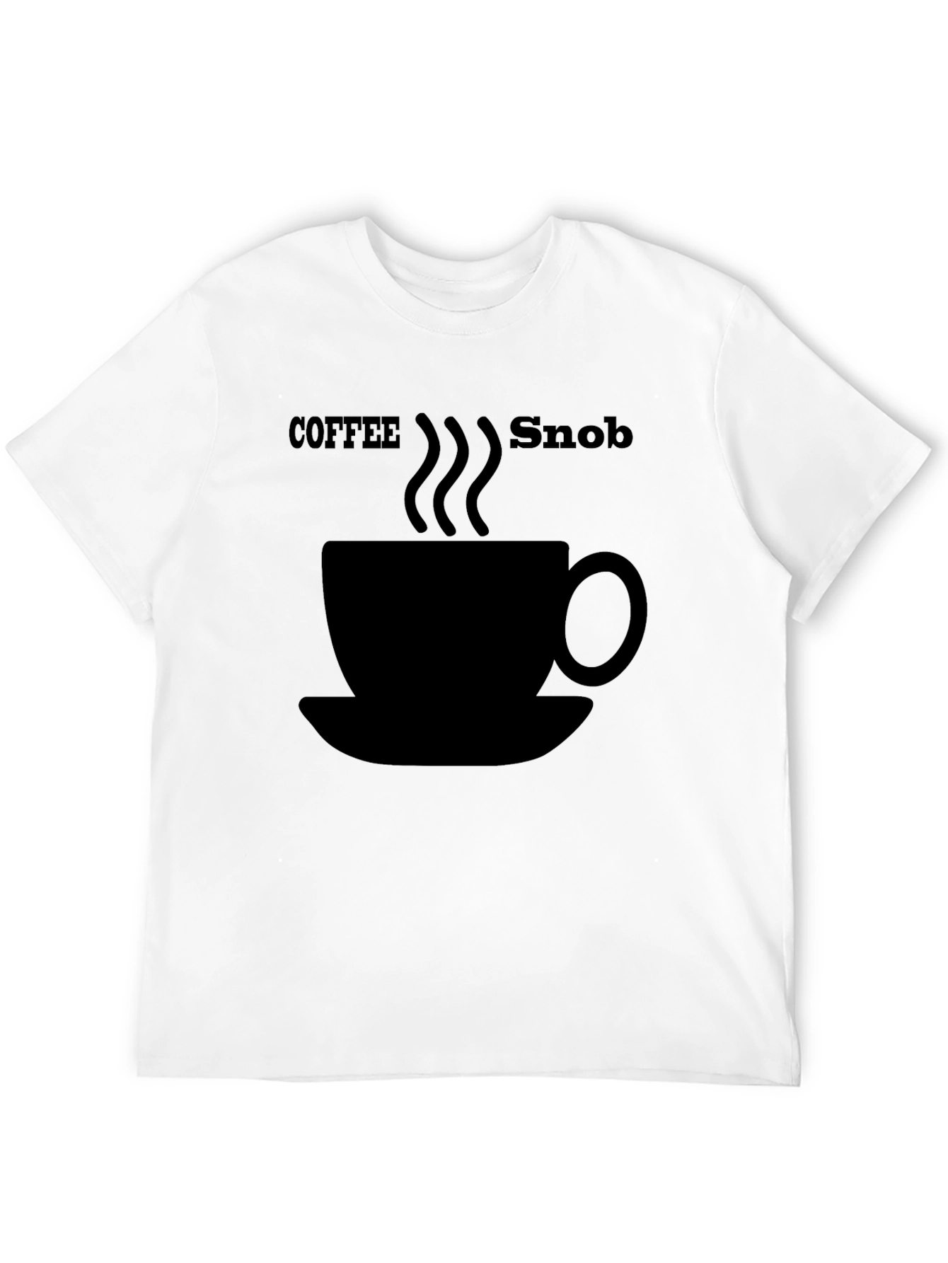 Coffee Snob Graphic T-Shirt - Black