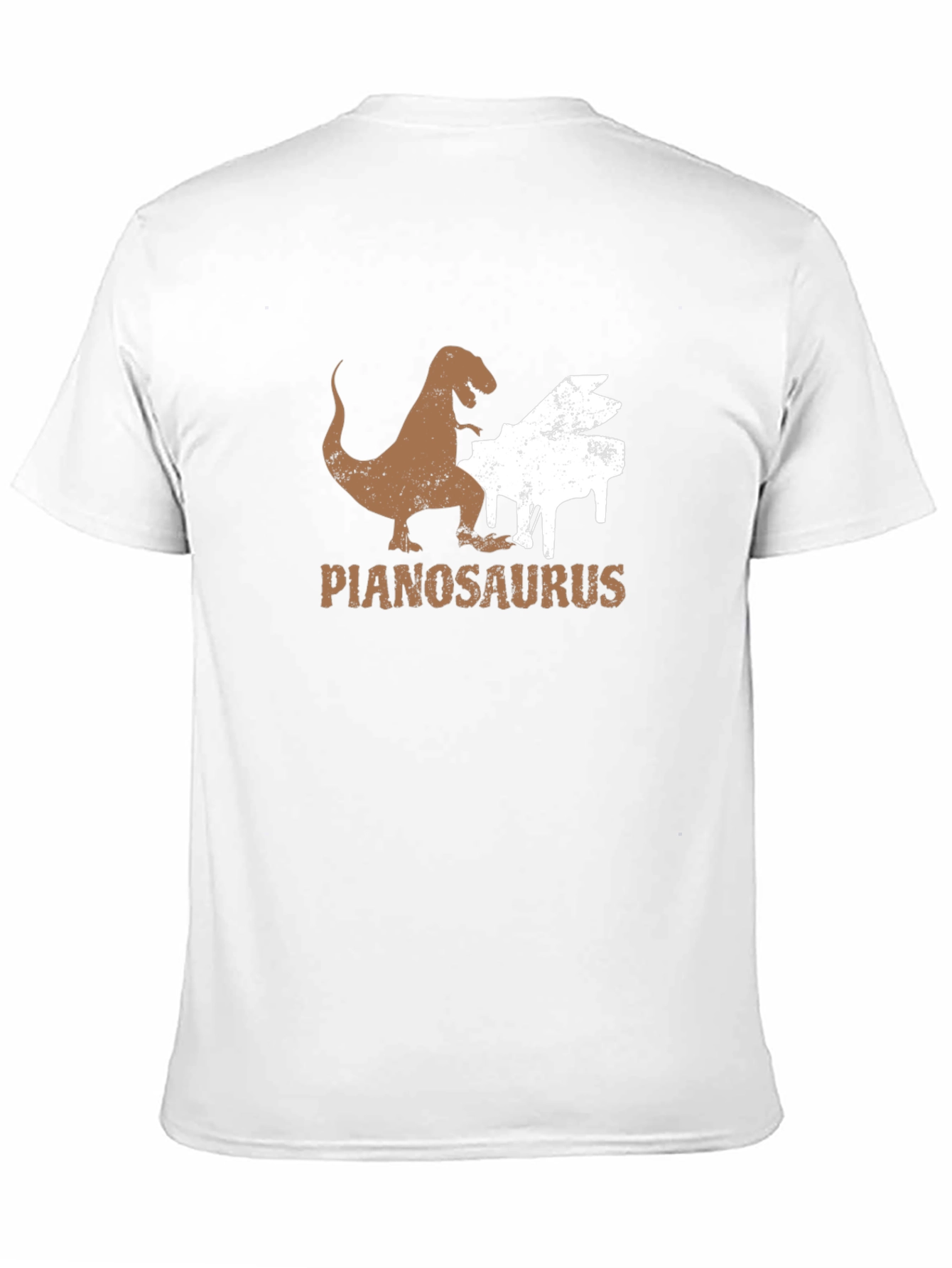 Pianosaurus T-Shirt - Dinosaur Playing Piano