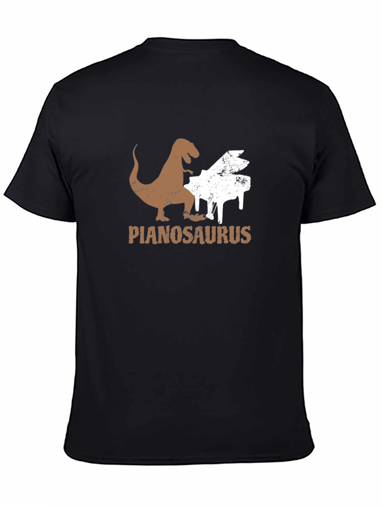 Pianosaurus T-Shirt - Dinosaur Playing Piano