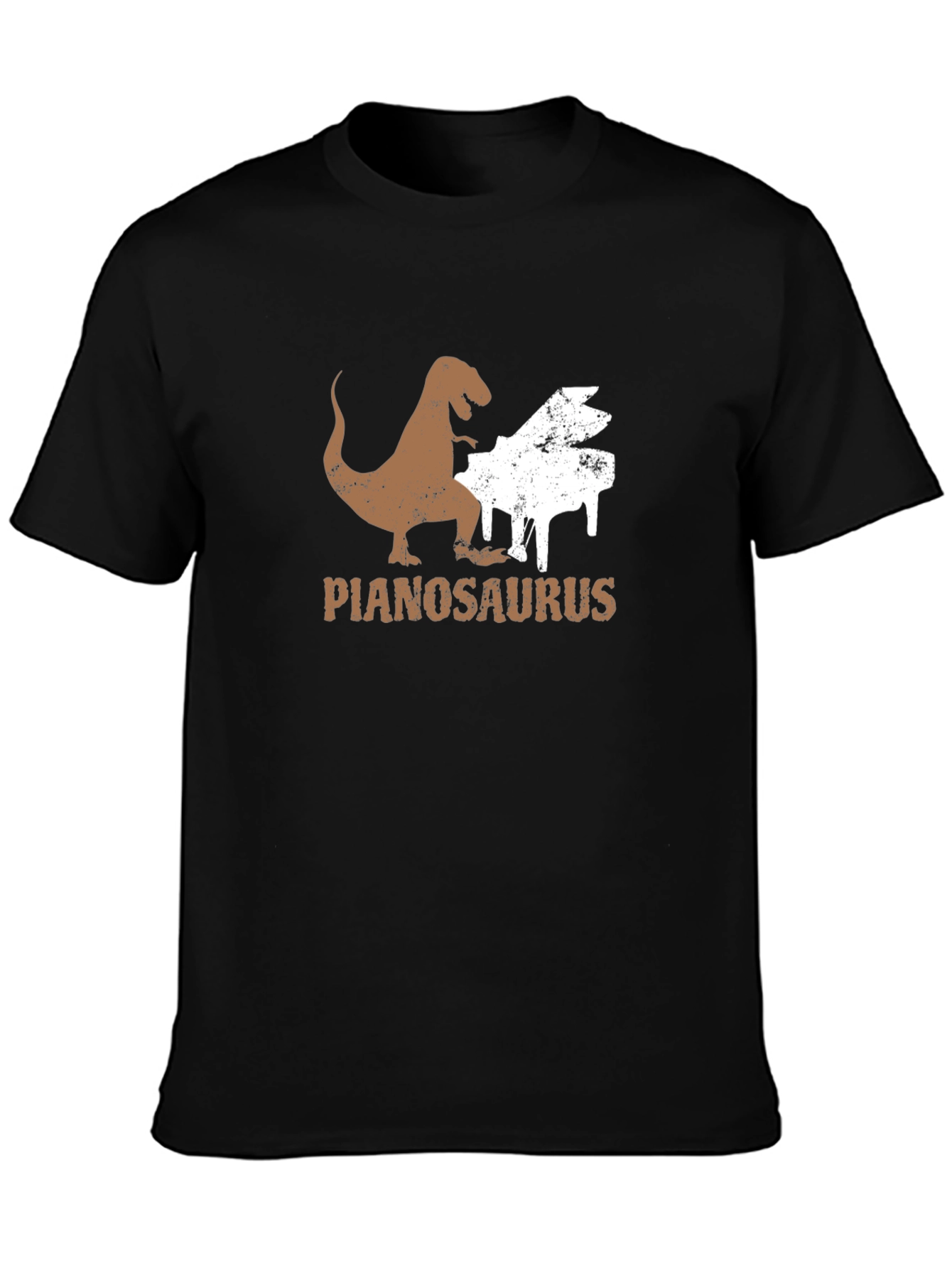 Pianosaurus T-Shirt - Dinosaur Playing Piano