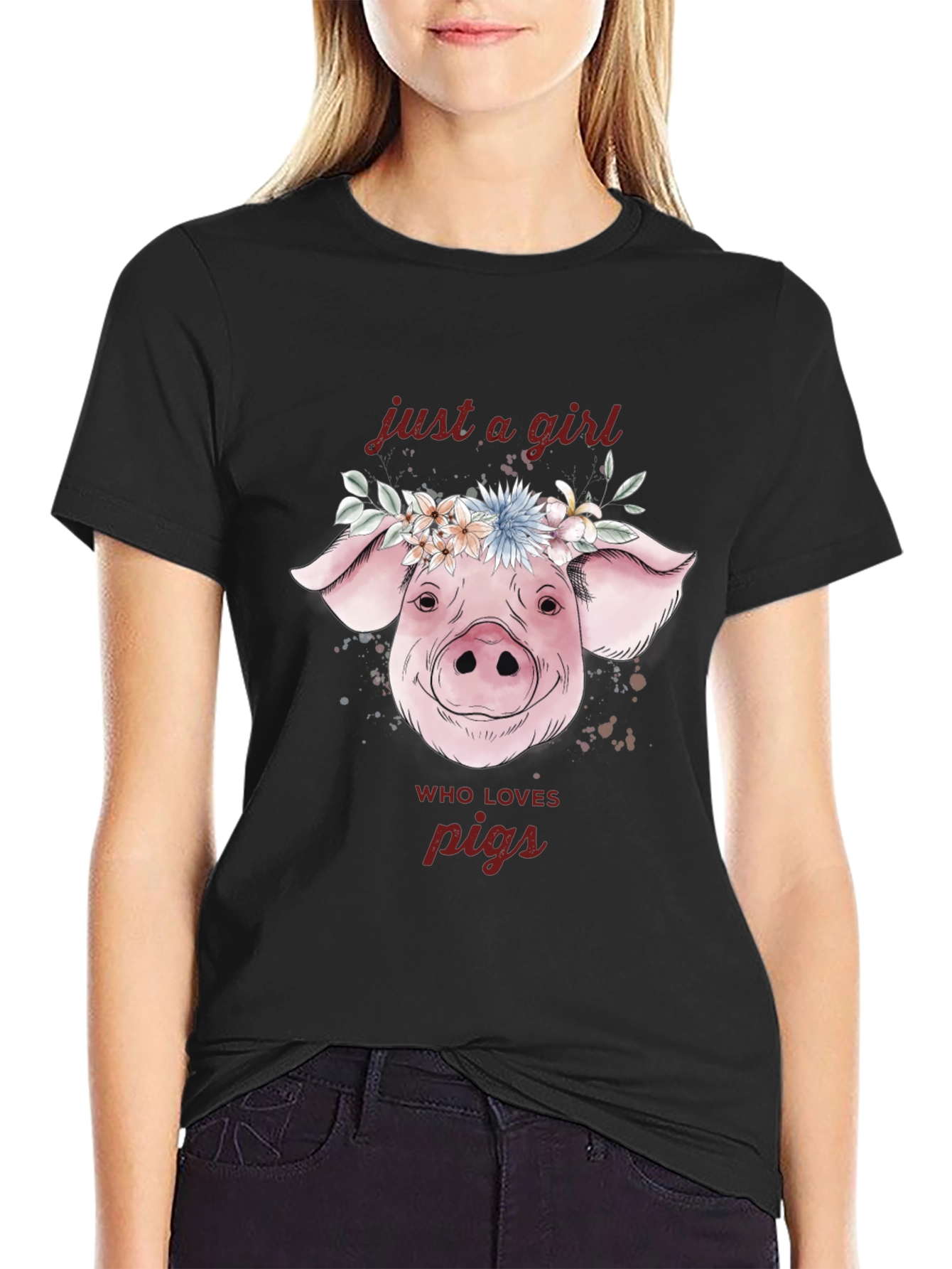 Just A Girl Who Loves Pigs T-Shirt