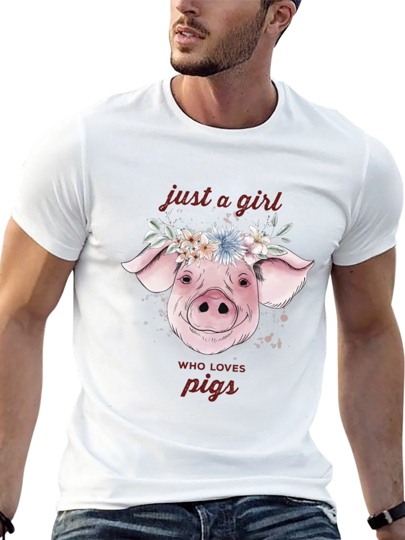 Just A Girl Who Loves Pigs T-Shirt