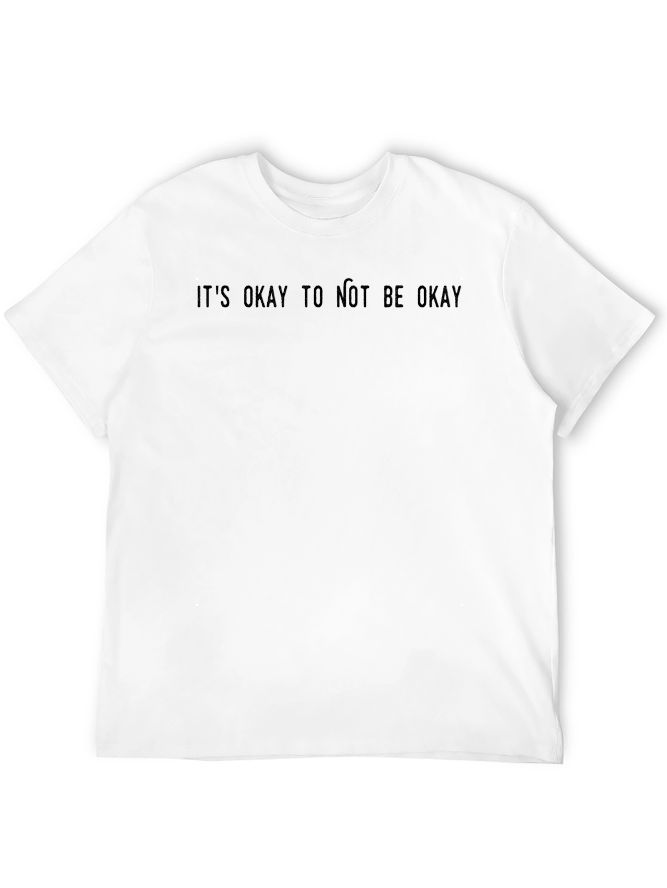 Its Okay to Not Be Okay Black Graphic Tee