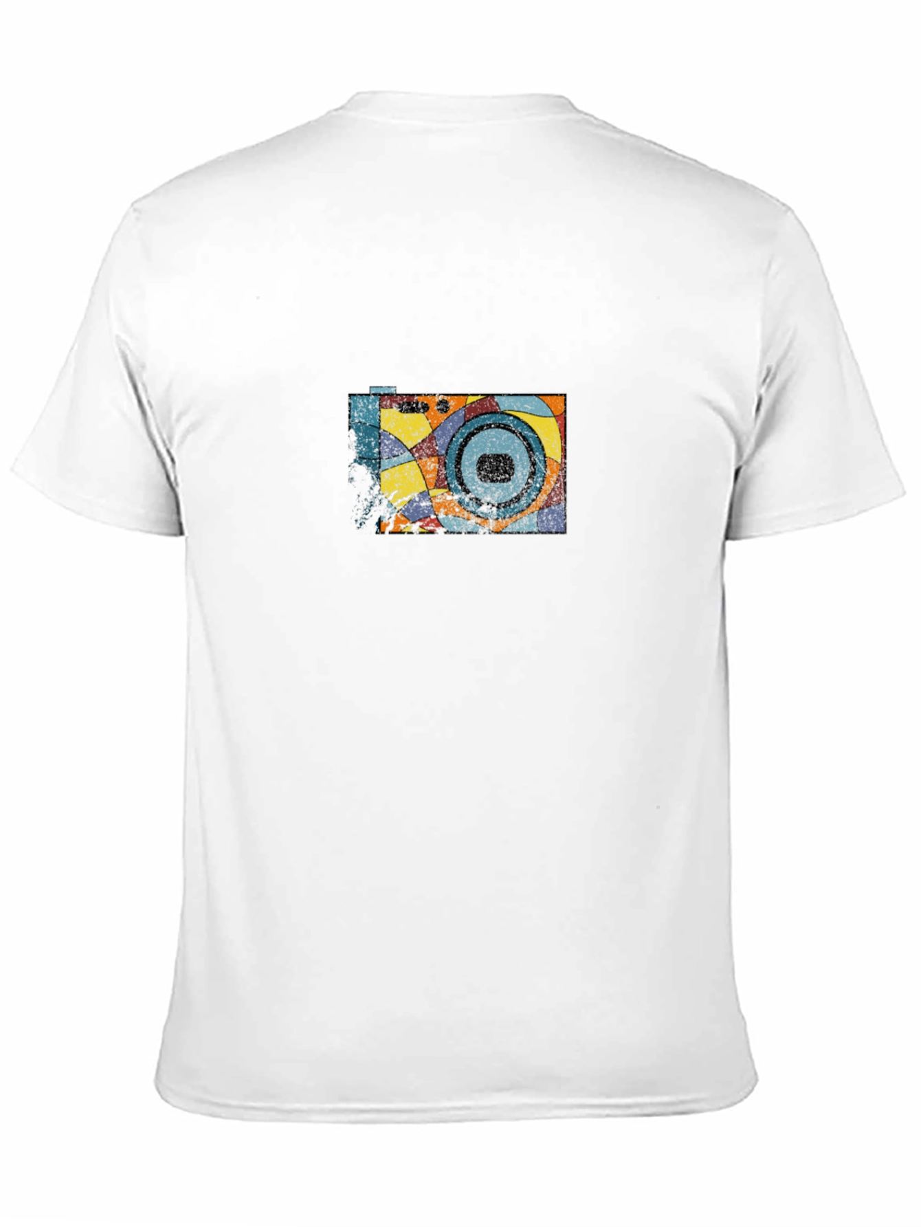 Retro Camera Graphic Black T-Shirt