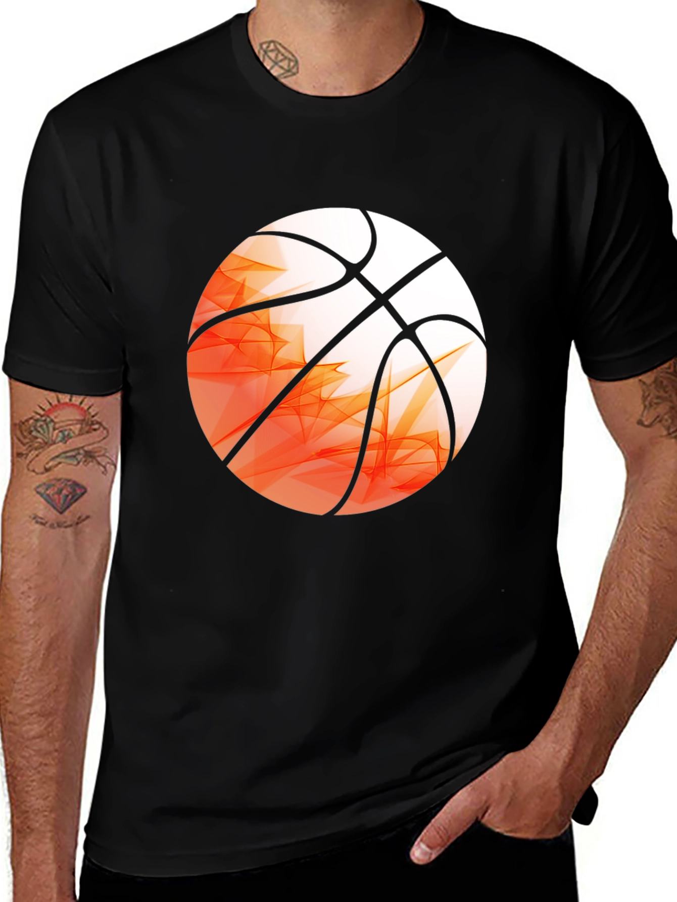 Basketball Graphic Print T-Shirt