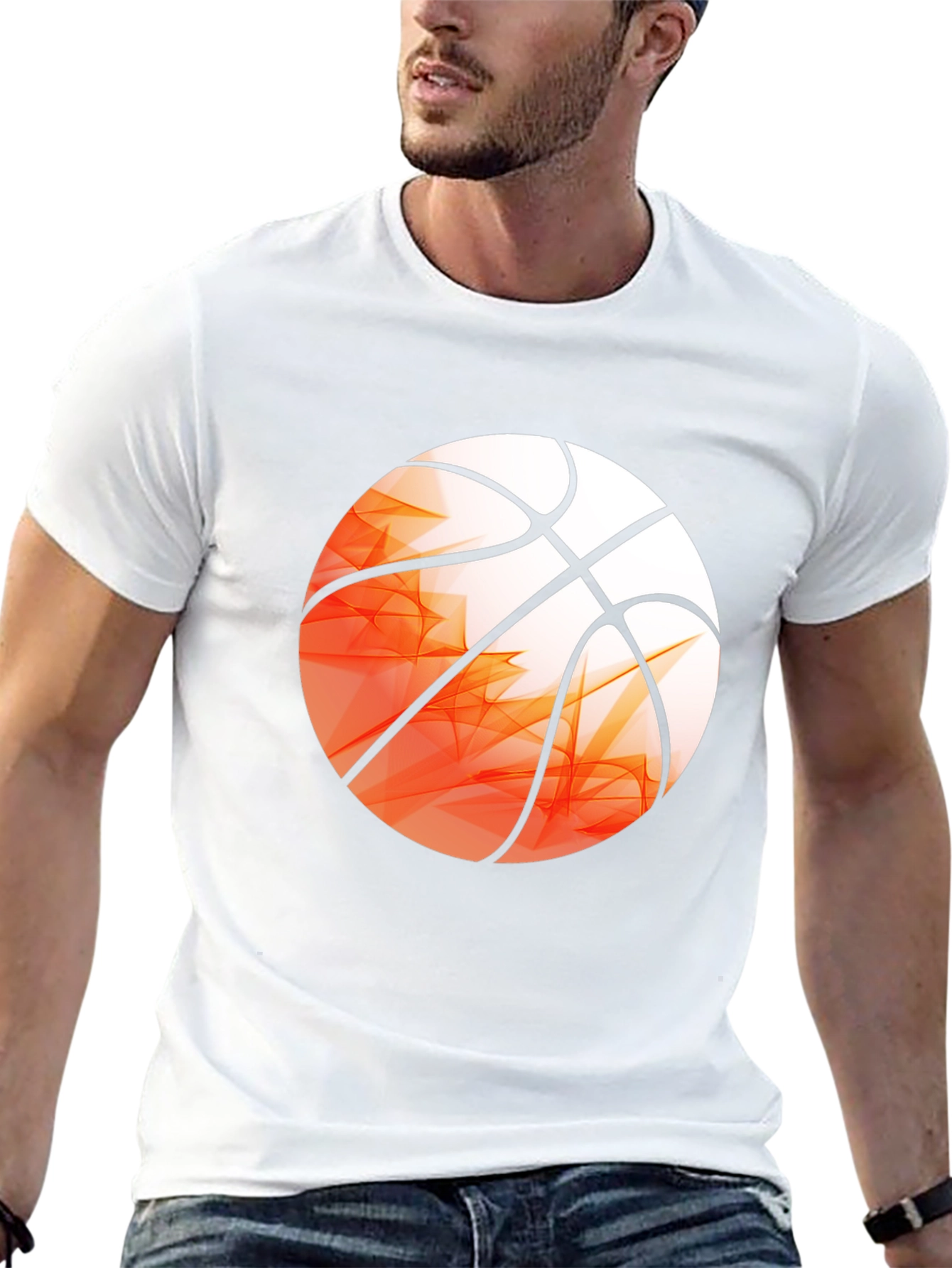 Basketball Graphic Print T-Shirt