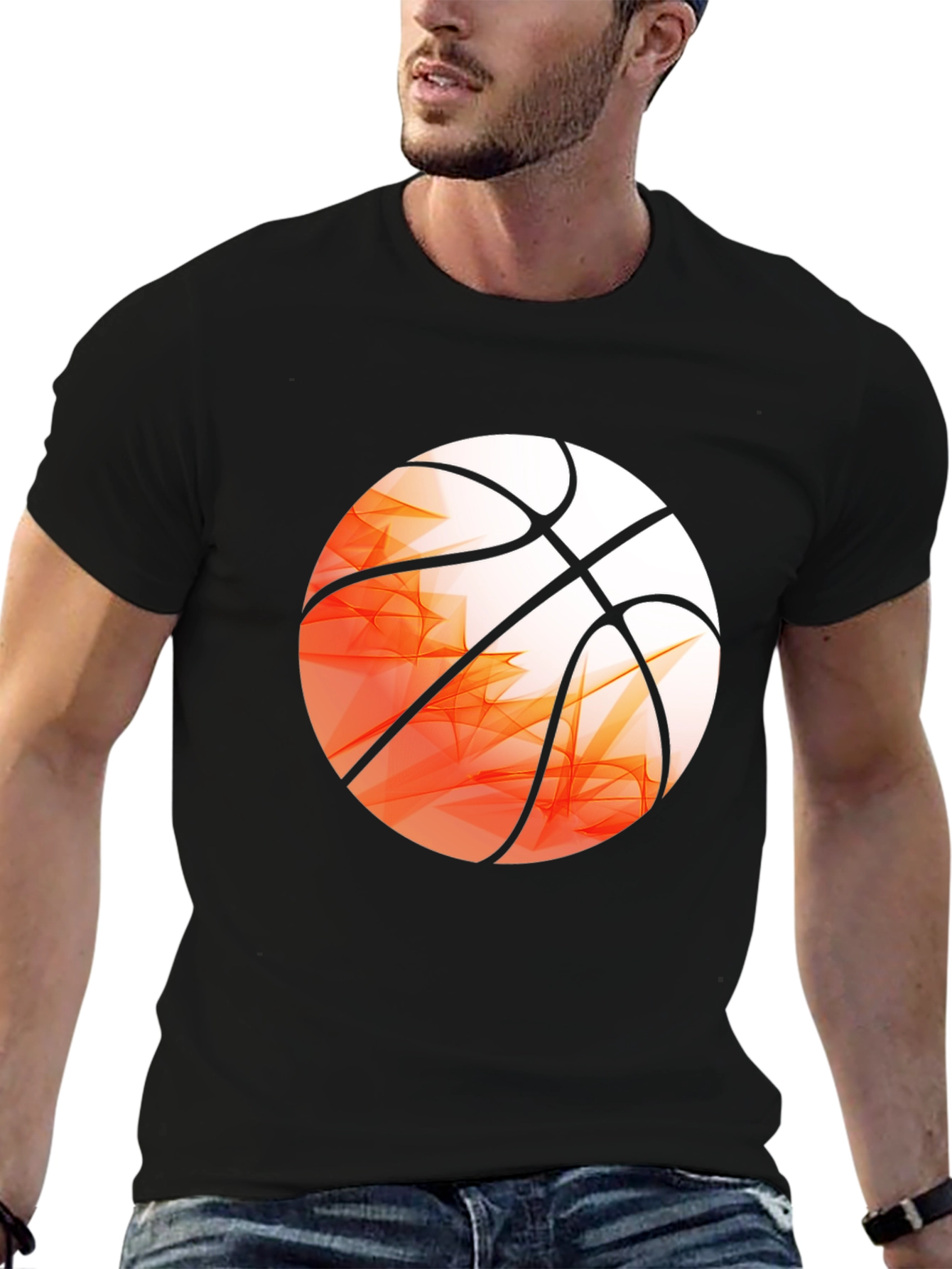 Basketball Graphic Print T-Shirt