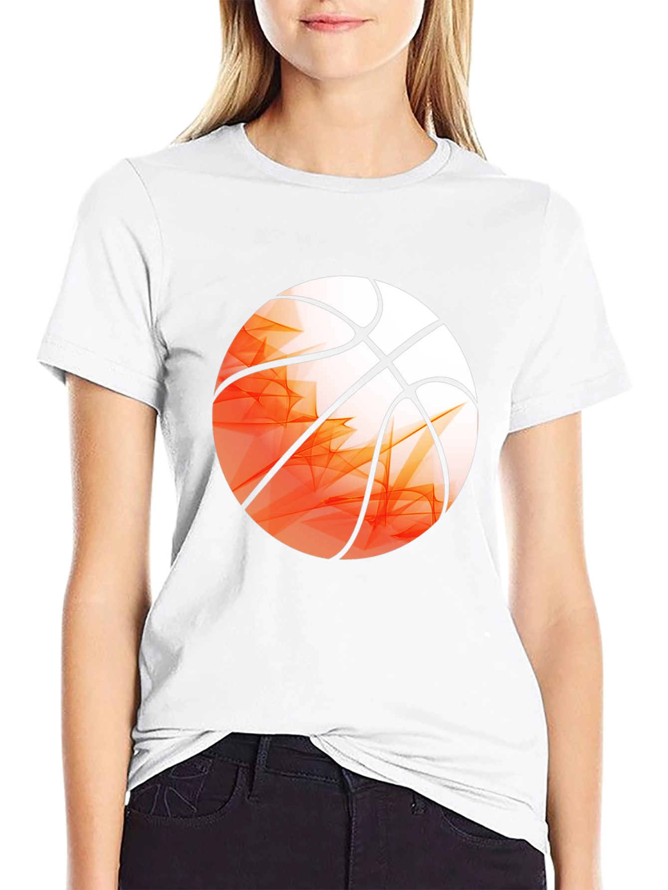 Basketball Graphic Print T-Shirt