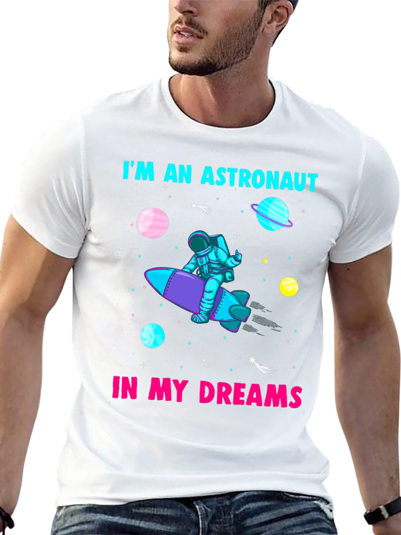 Astronaut In My Dreams Black T-Shirt