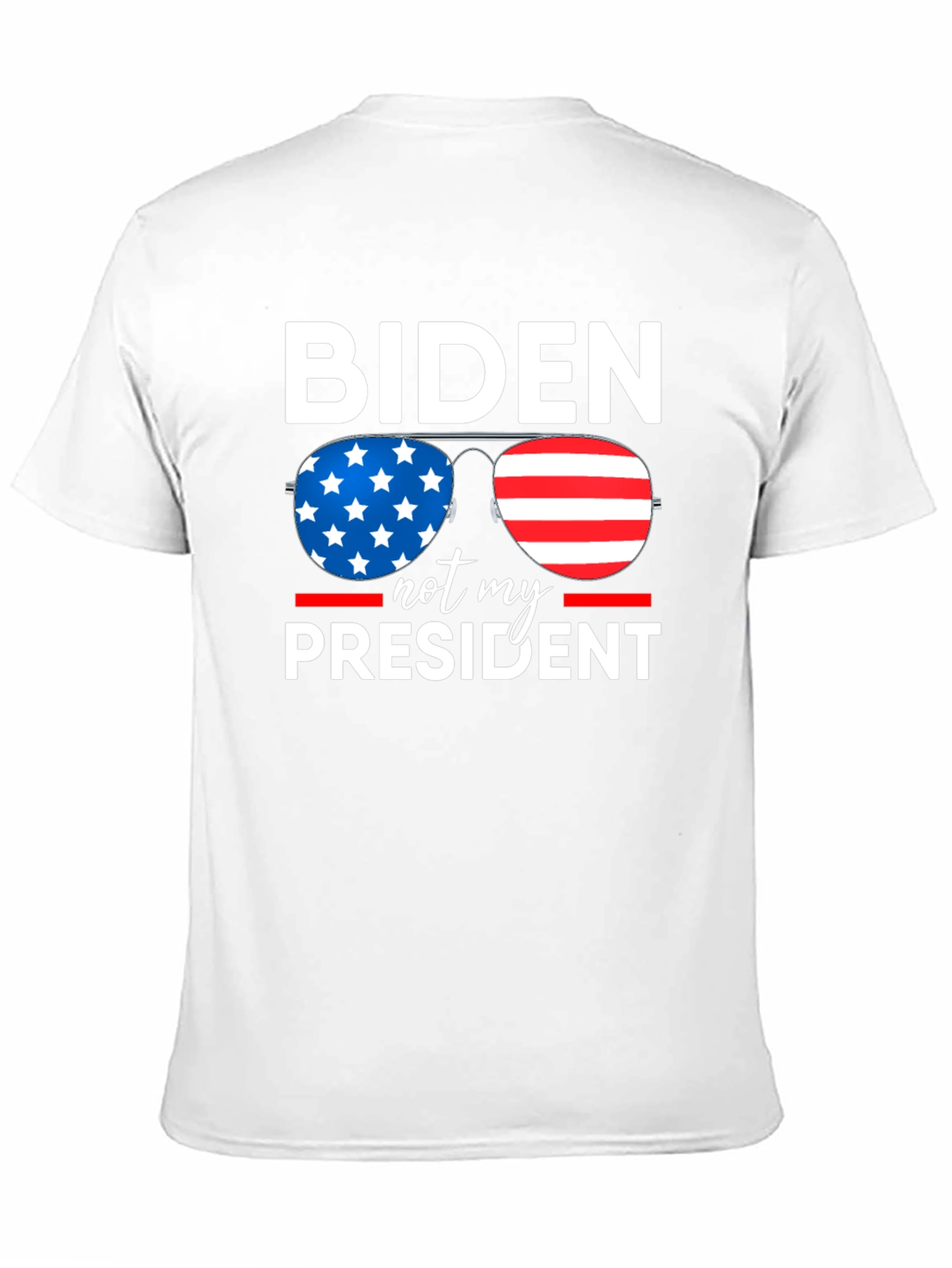 Biden Not My President Patriotic Graphic Tee