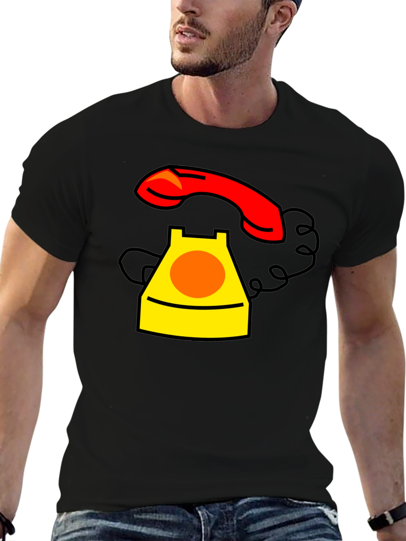 Retro Rotary Phone Graphic T-Shirt