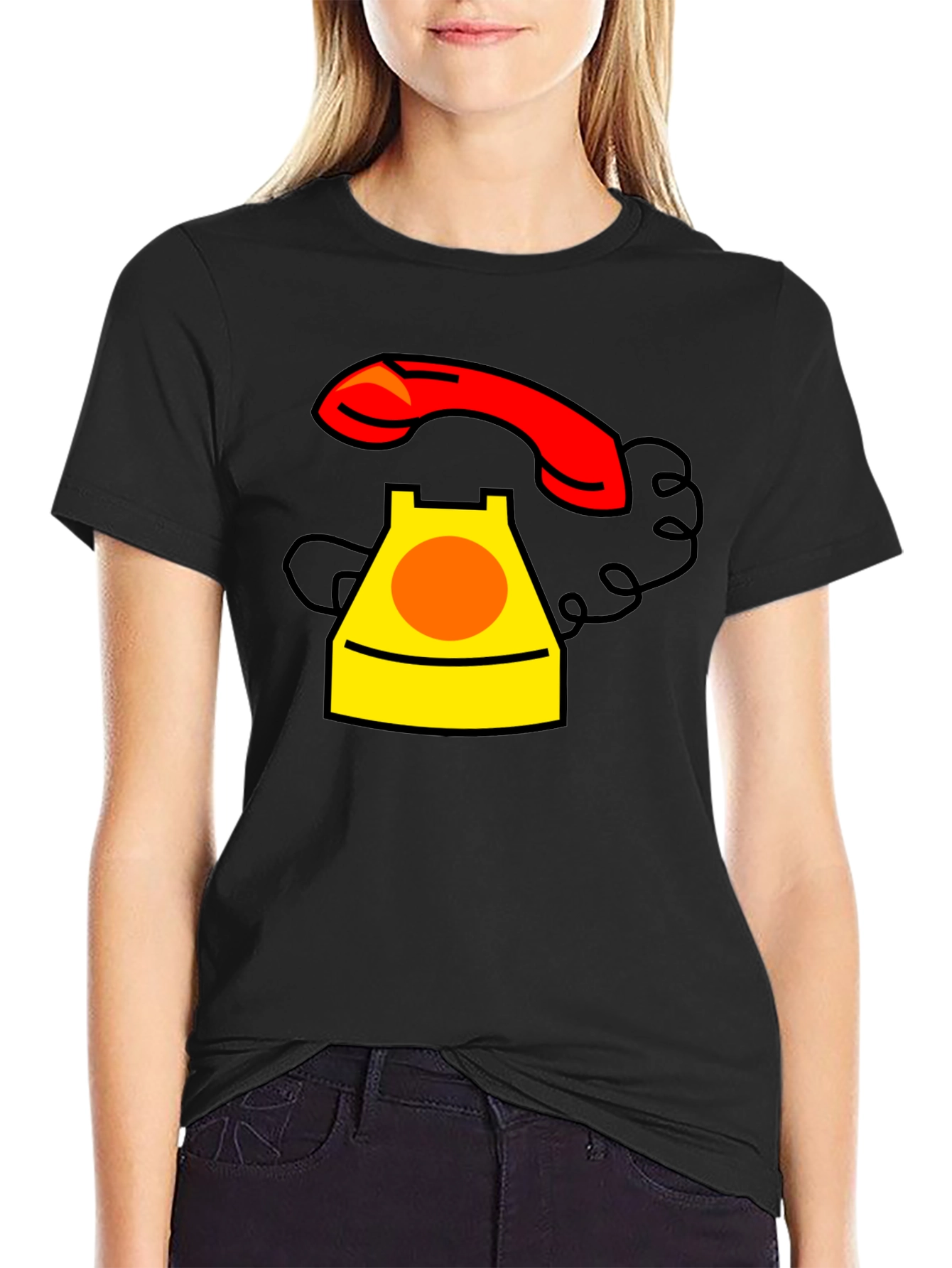 Retro Rotary Phone Graphic T-Shirt
