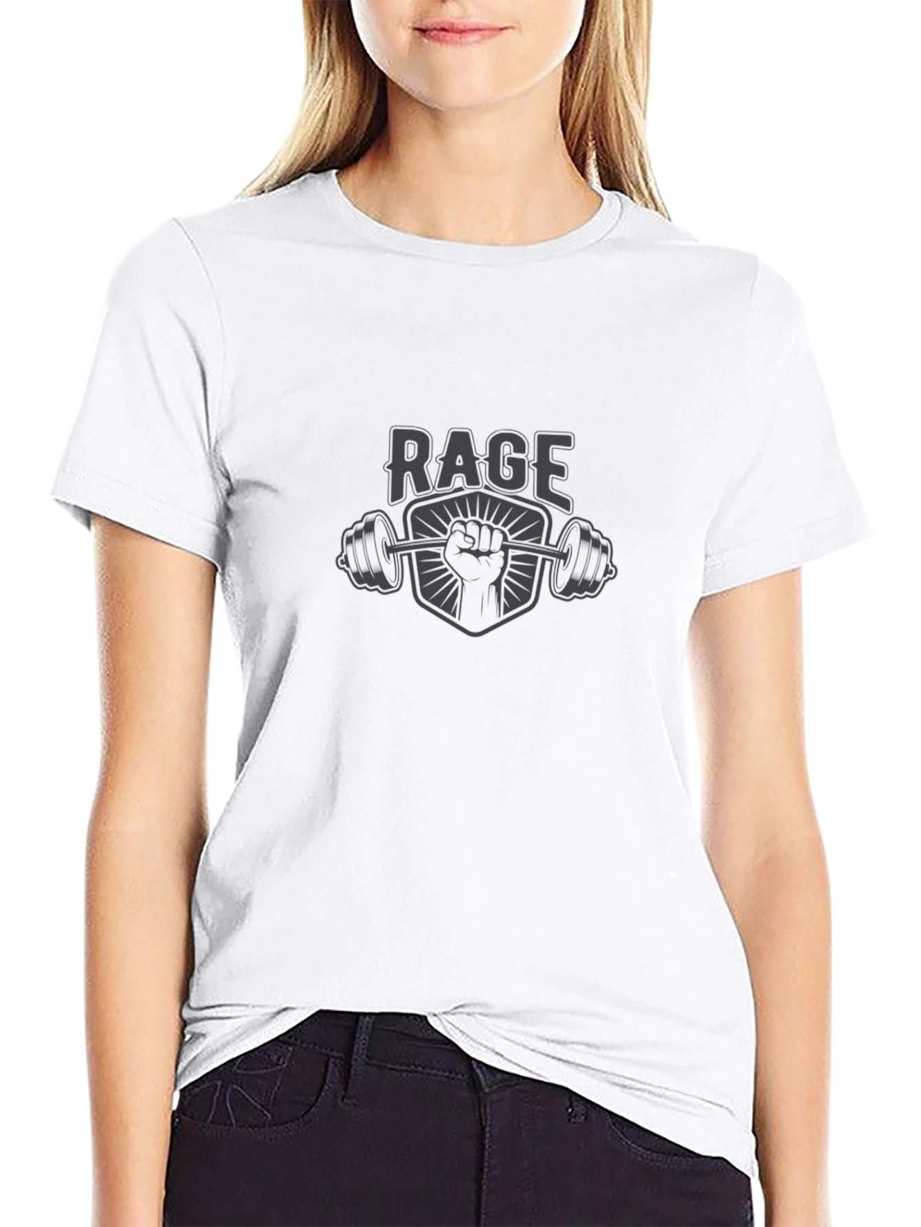 Rage Fitness Graphic T-Shirt - Black