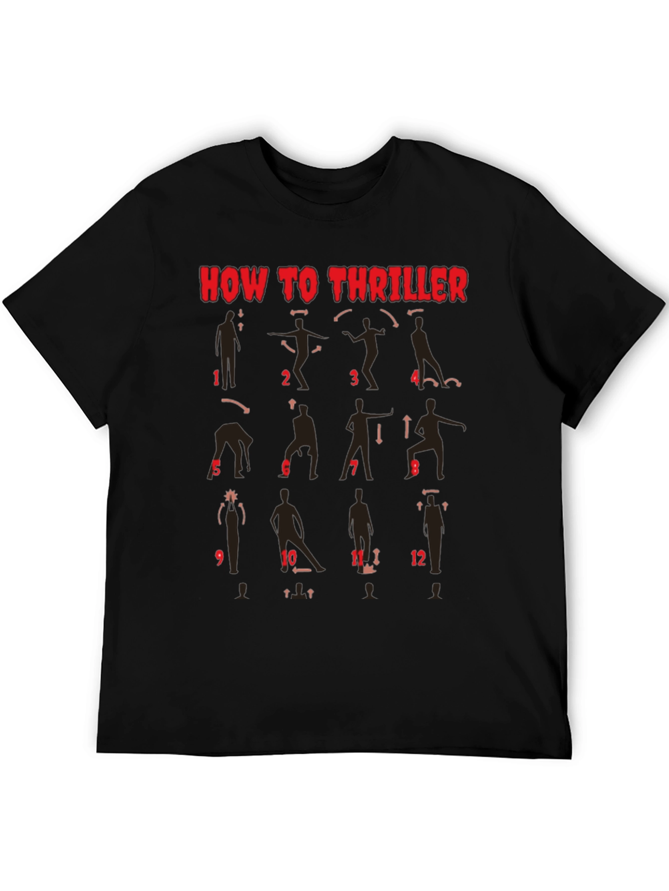 How to Thriller Dance Steps Graphic T-Shirt