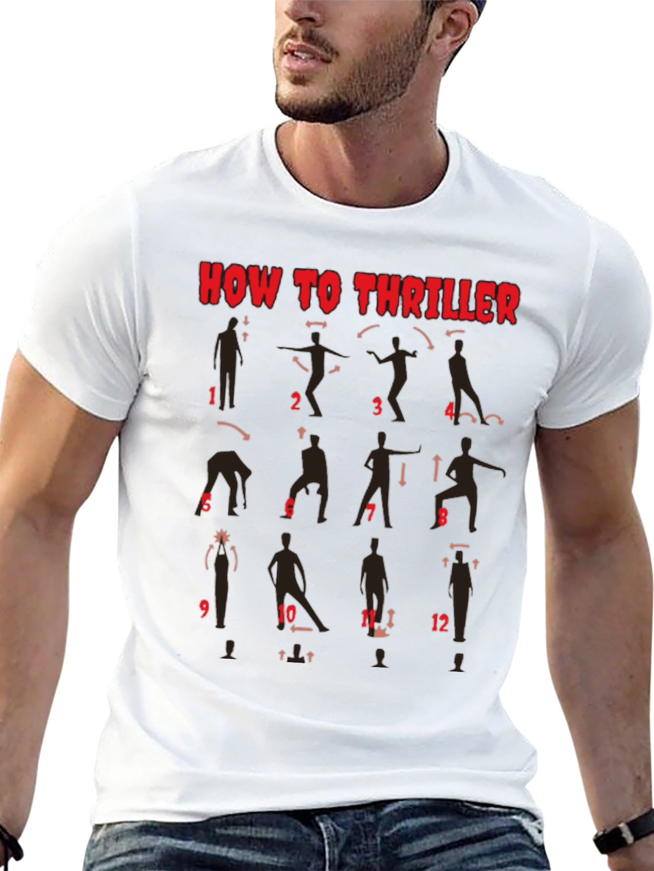 How to Thriller Dance Steps Graphic T-Shirt
