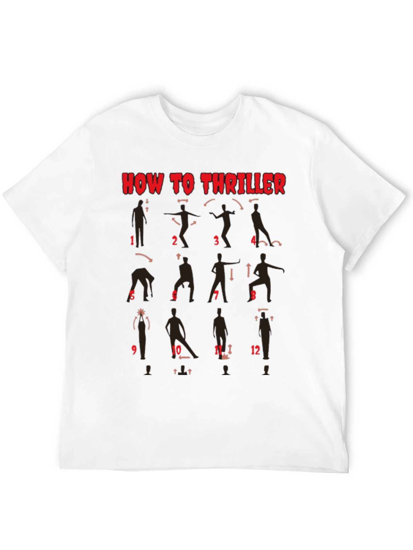 How to Thriller Dance Steps Graphic T-Shirt