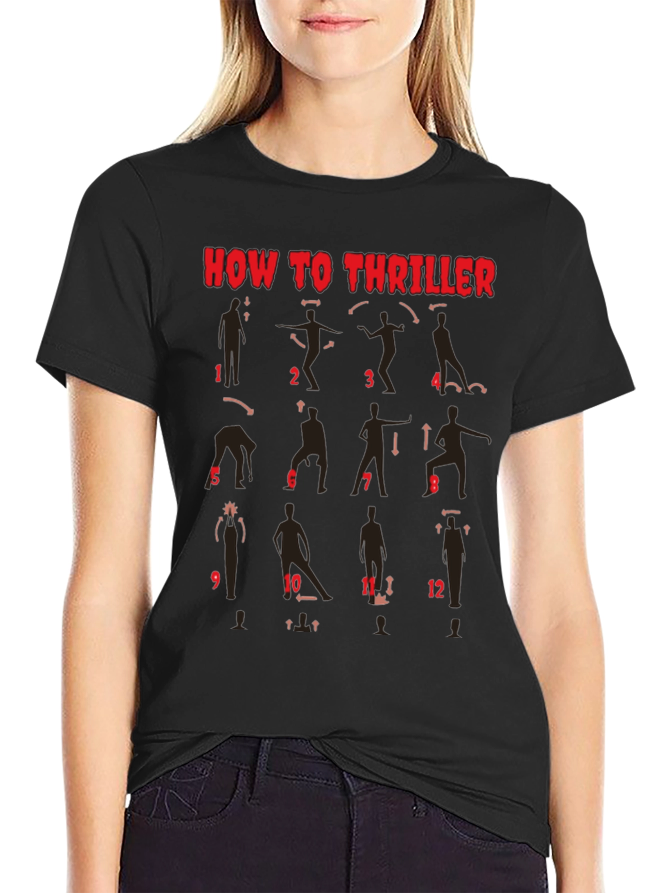 How to Thriller Dance Steps Graphic T-Shirt