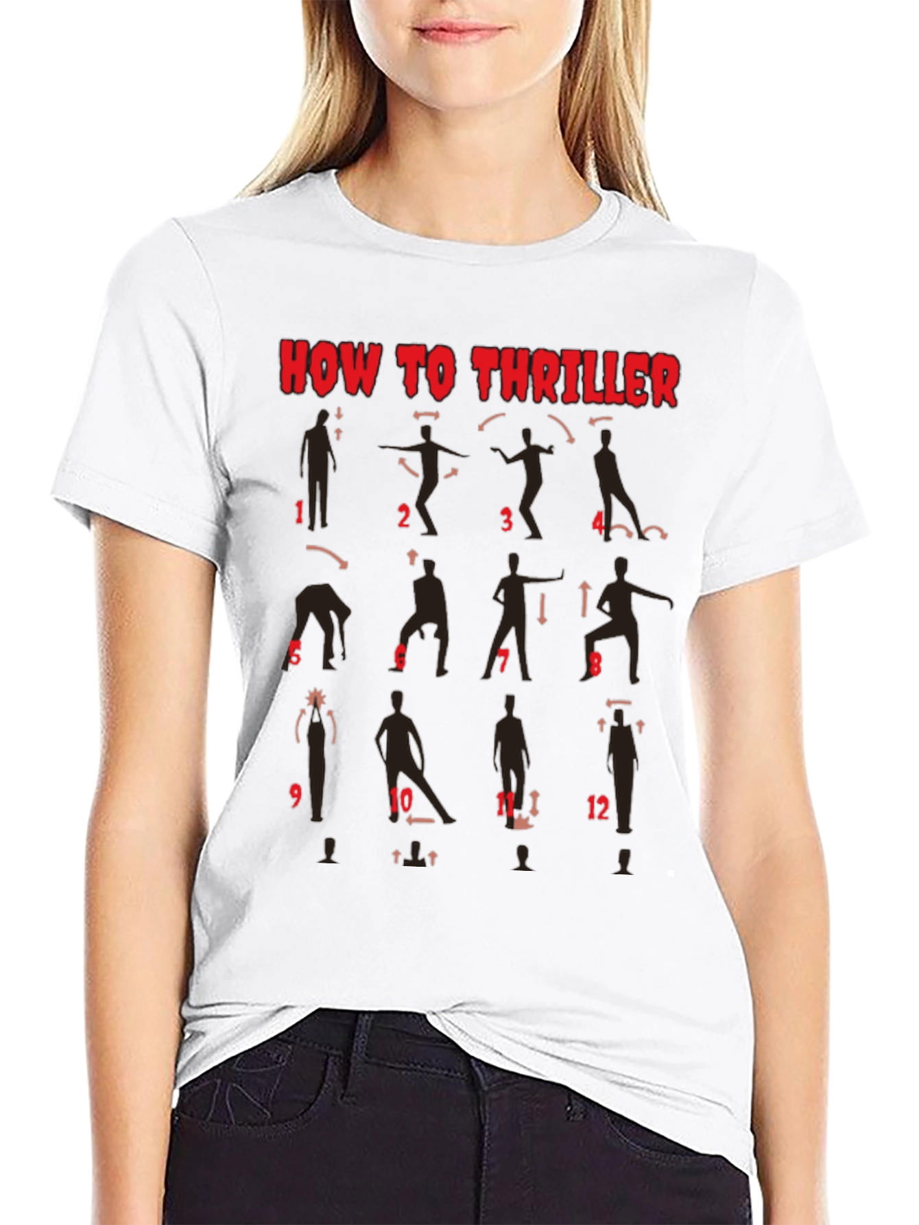 How to Thriller Dance Steps Graphic T-Shirt