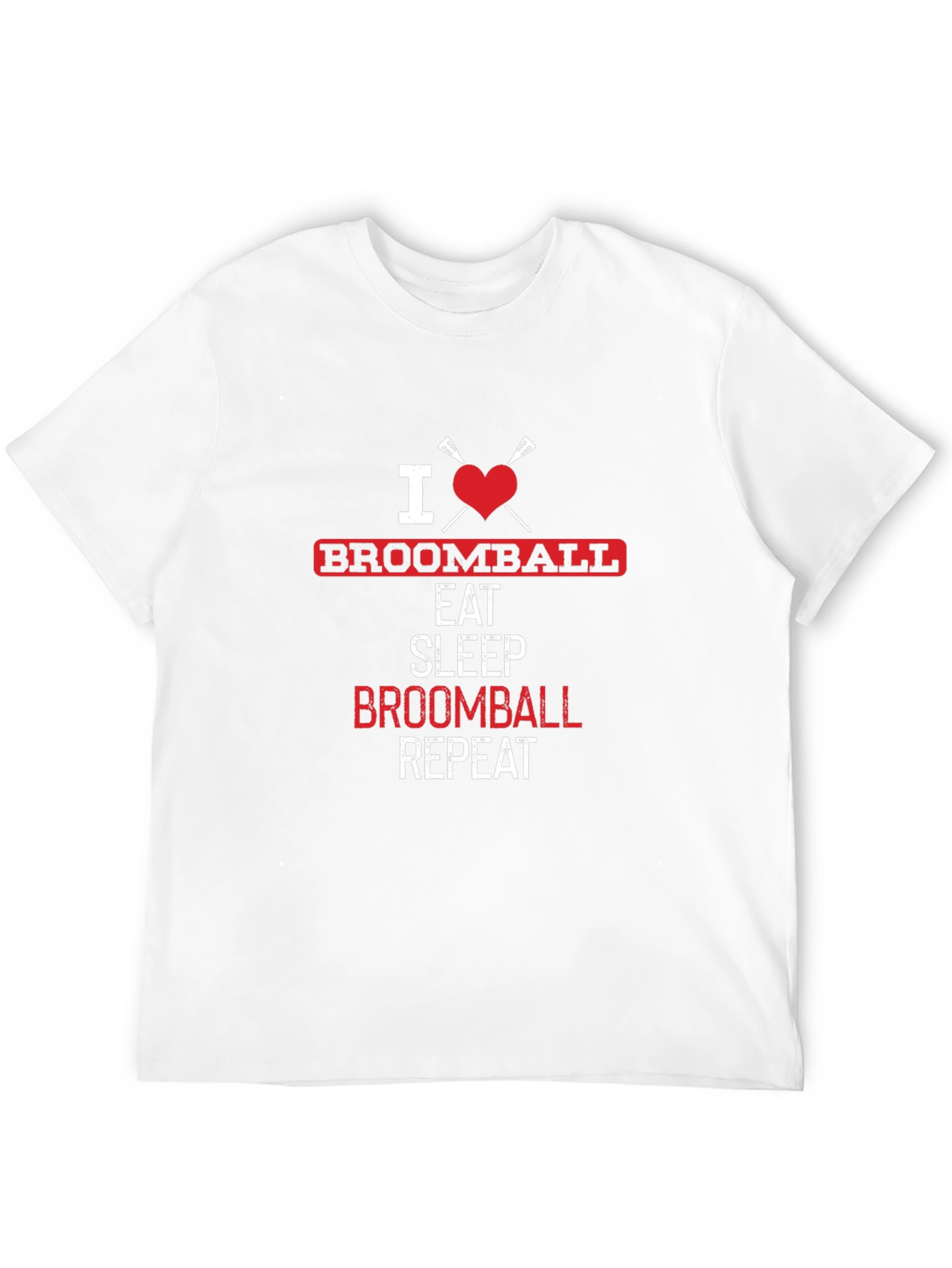 I Love Broomball Graphic T-Shirt