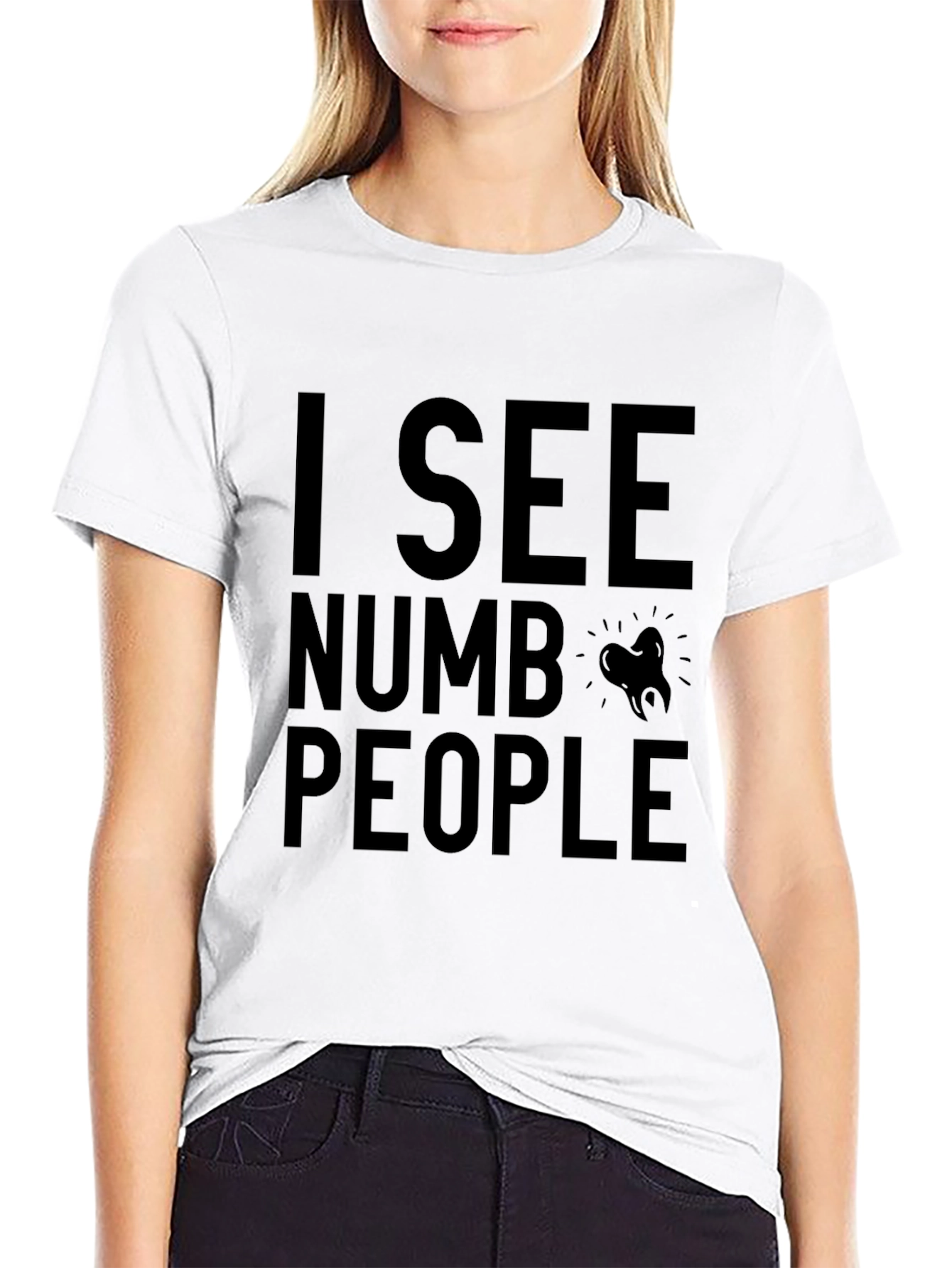 I See Numb People Black T-Shirt