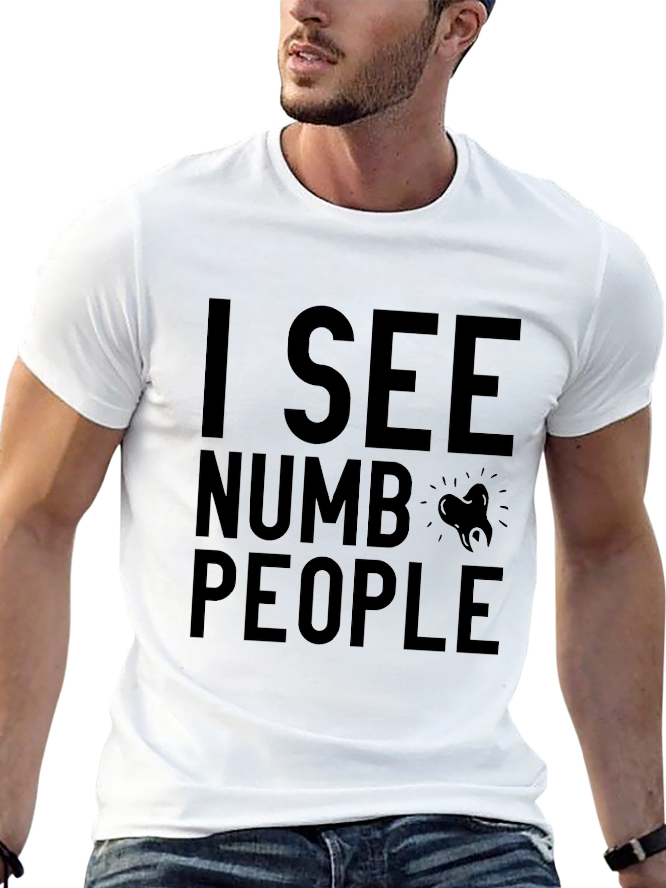 I See Numb People Black T-Shirt