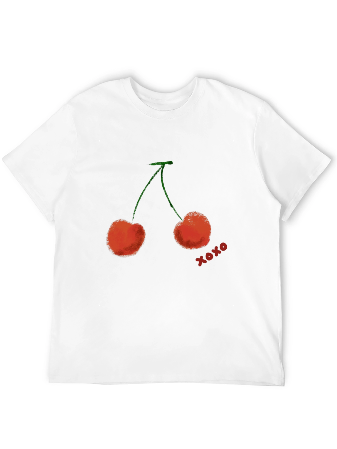 Cherry XOXO Graphic T-Shirt - Trendy Casual Wear