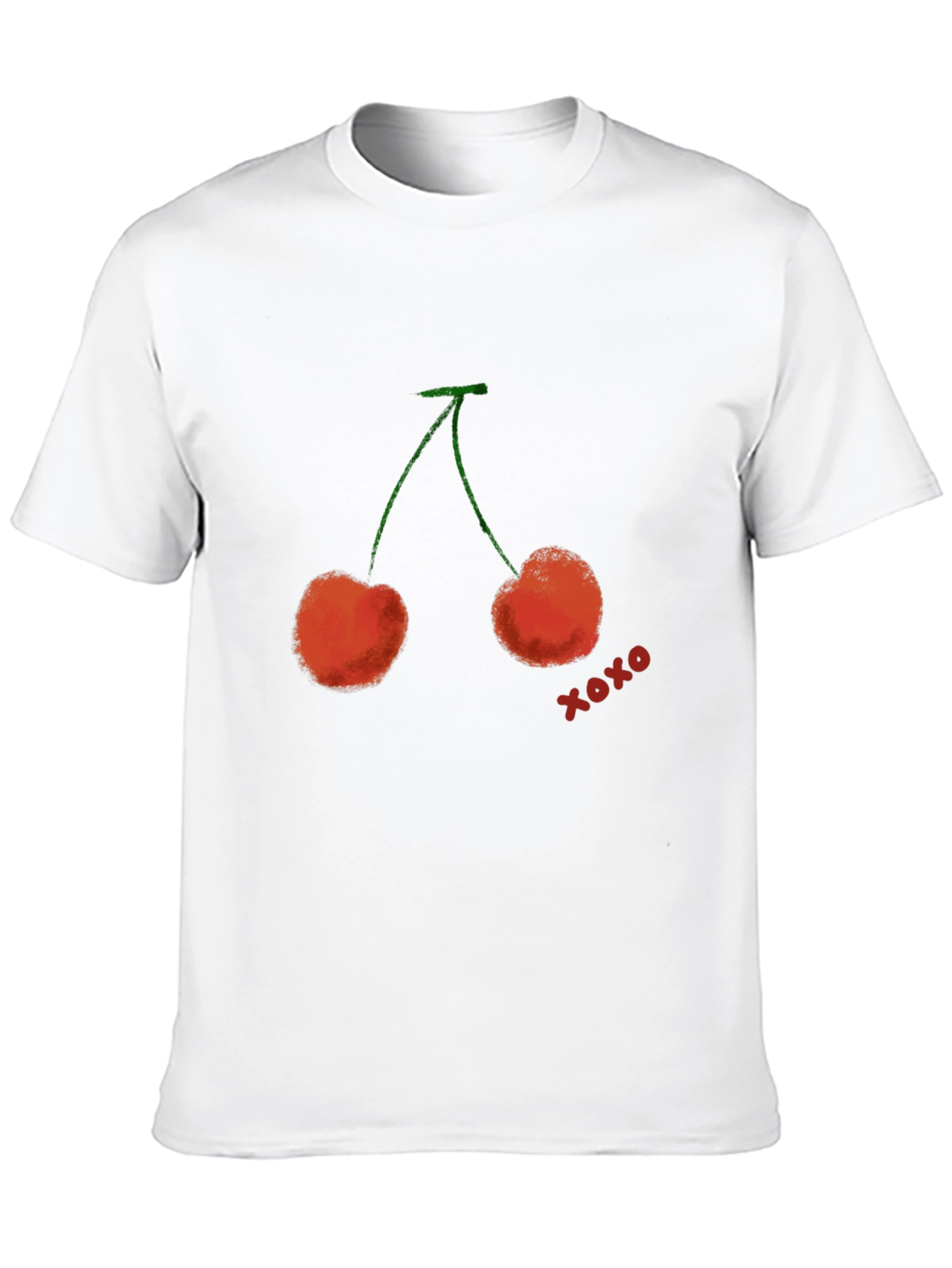 Cherry XOXO Graphic T-Shirt - Trendy Casual Wear