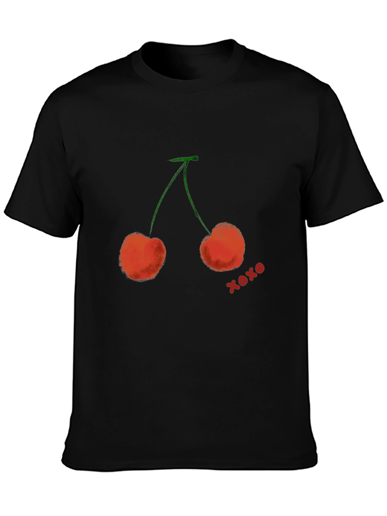 Cherry XOXO Graphic T-Shirt - Trendy Casual Wear