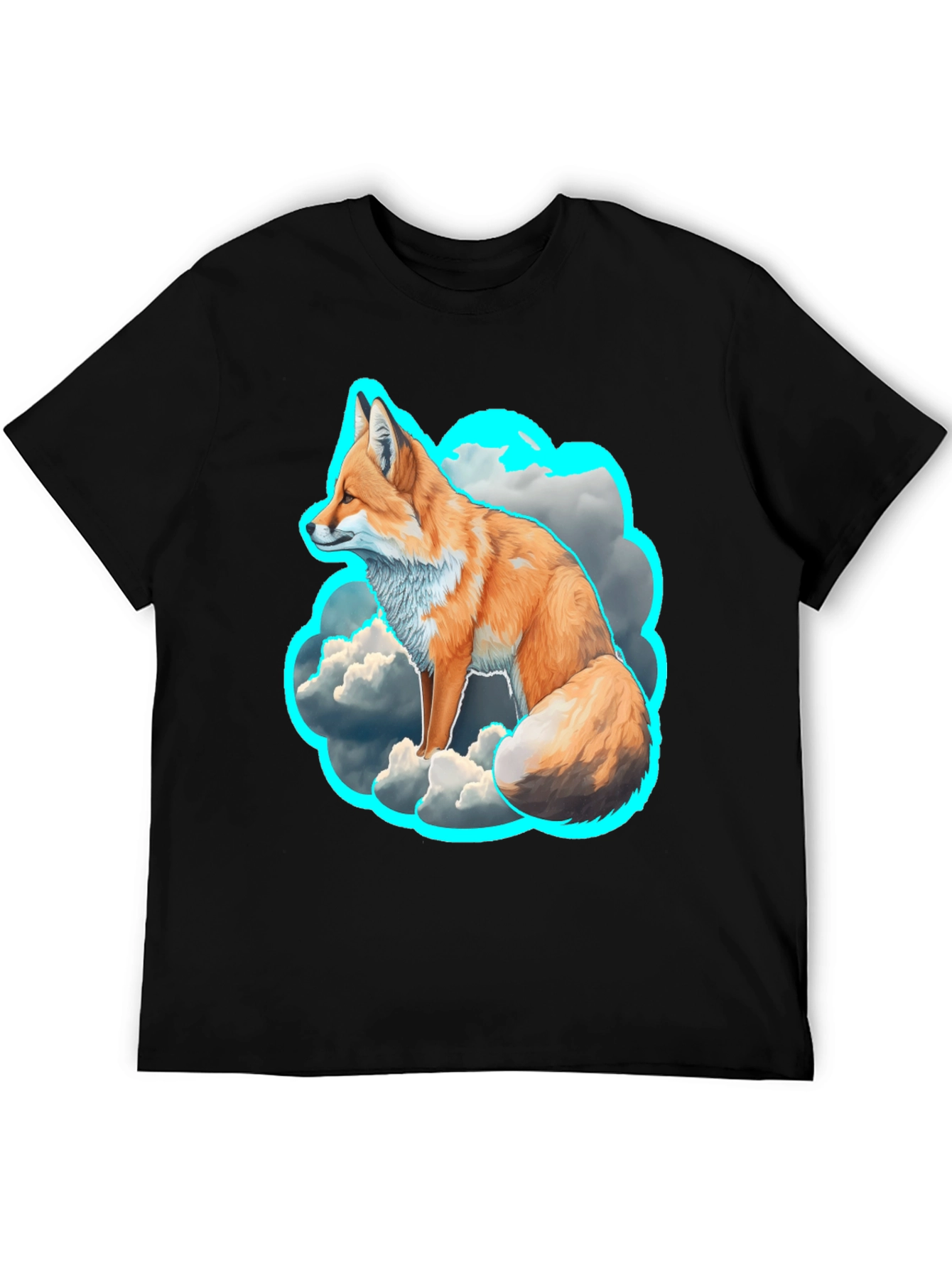 Fox in the Clouds Graphic Tee - Unique Design