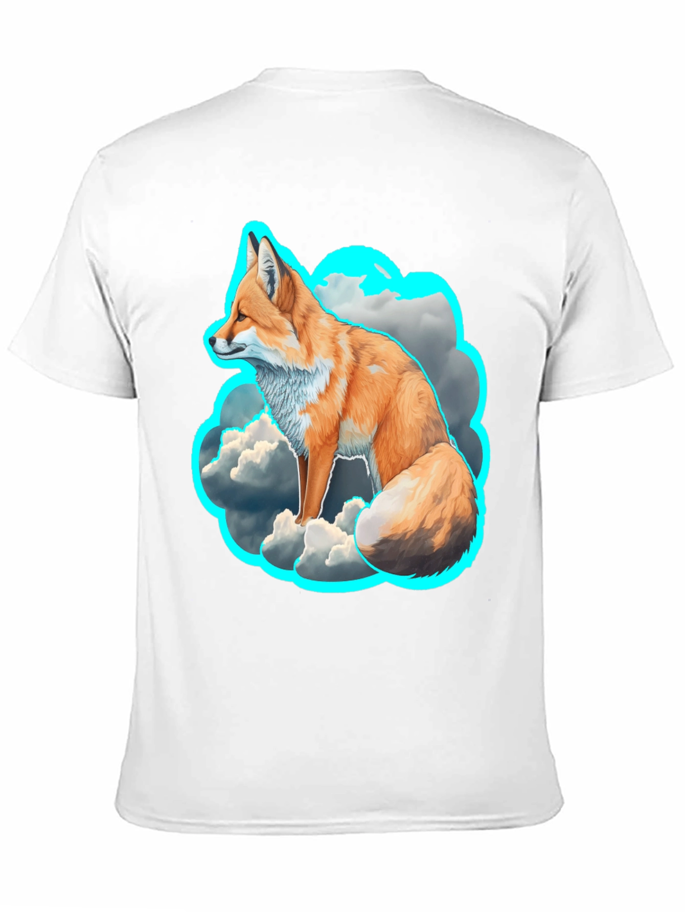 Fox in the Clouds Graphic Tee - Unique Design