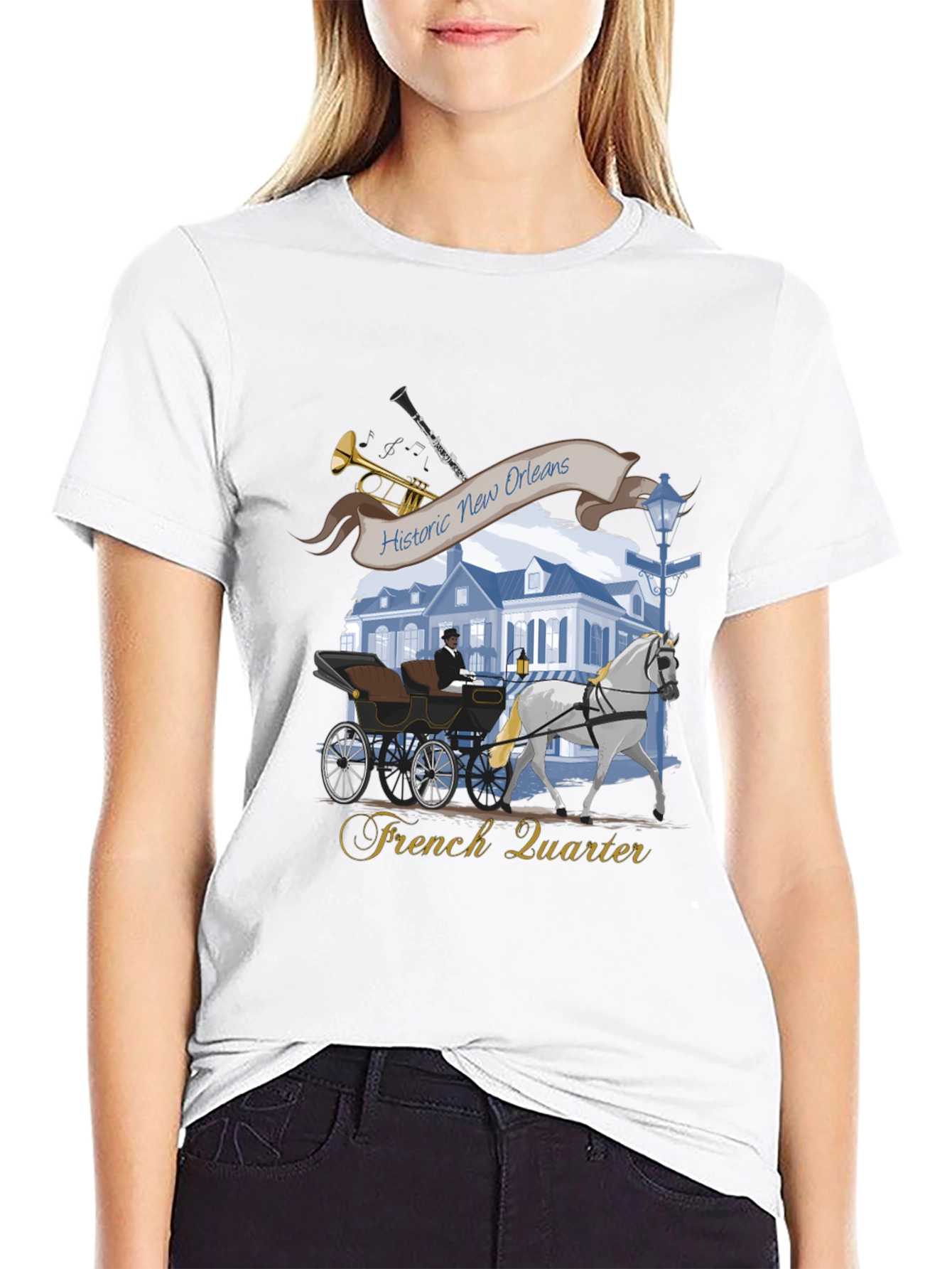 Historic New Orleans French Quarter T-Shirt
