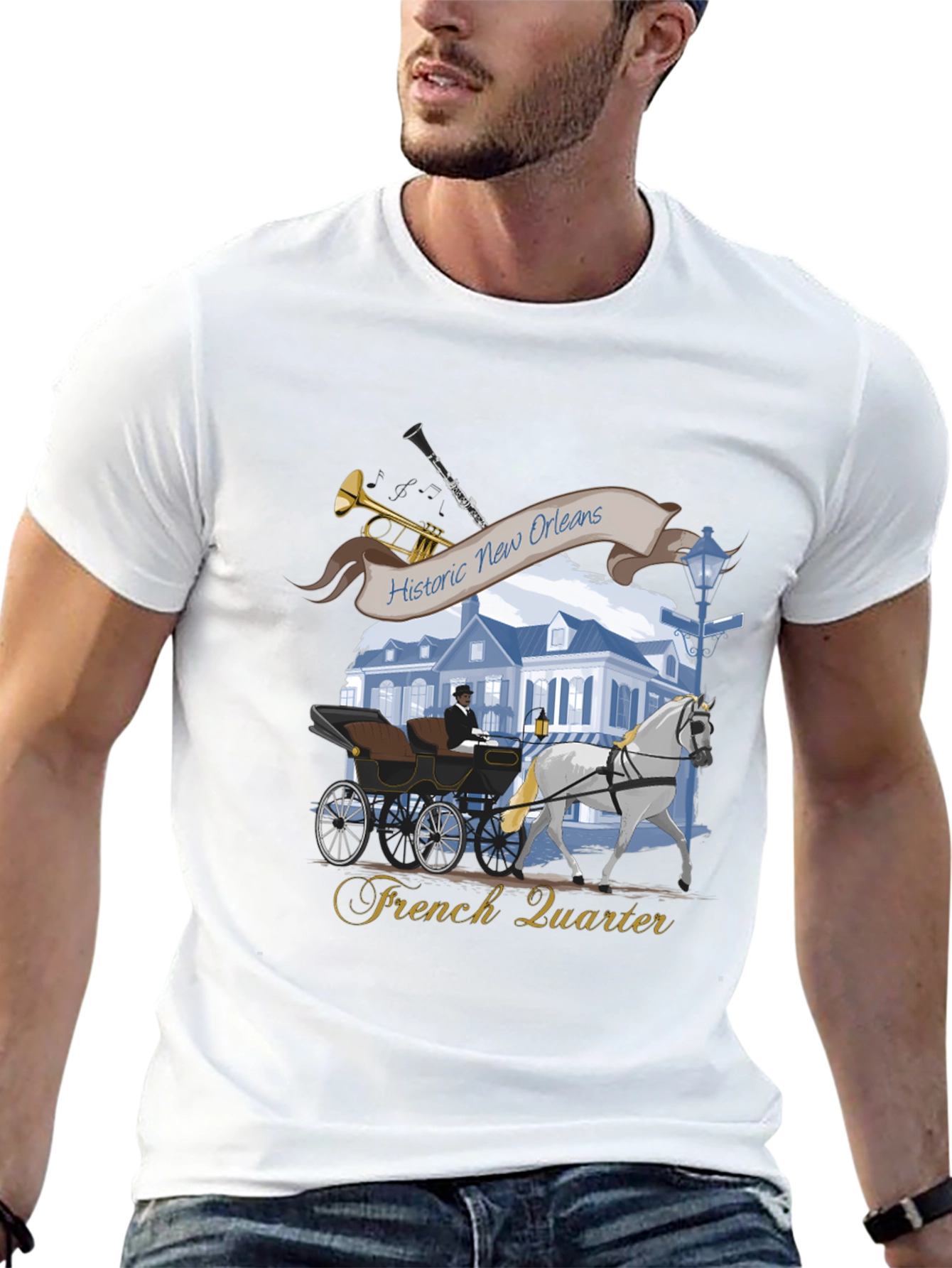 Historic New Orleans French Quarter T-Shirt