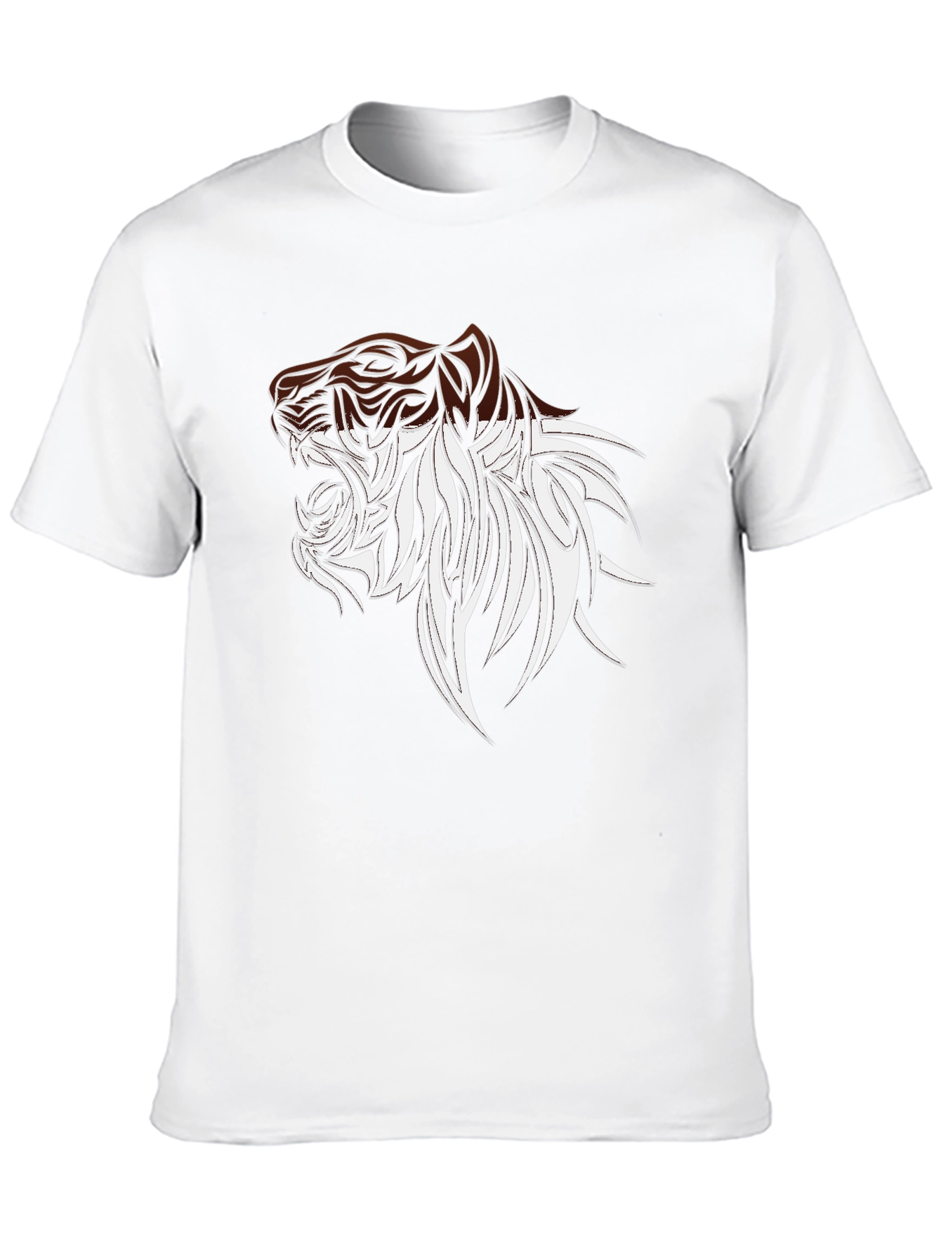 Bold Tiger Graphic Tee - Stylish Mens Black T-Shirt