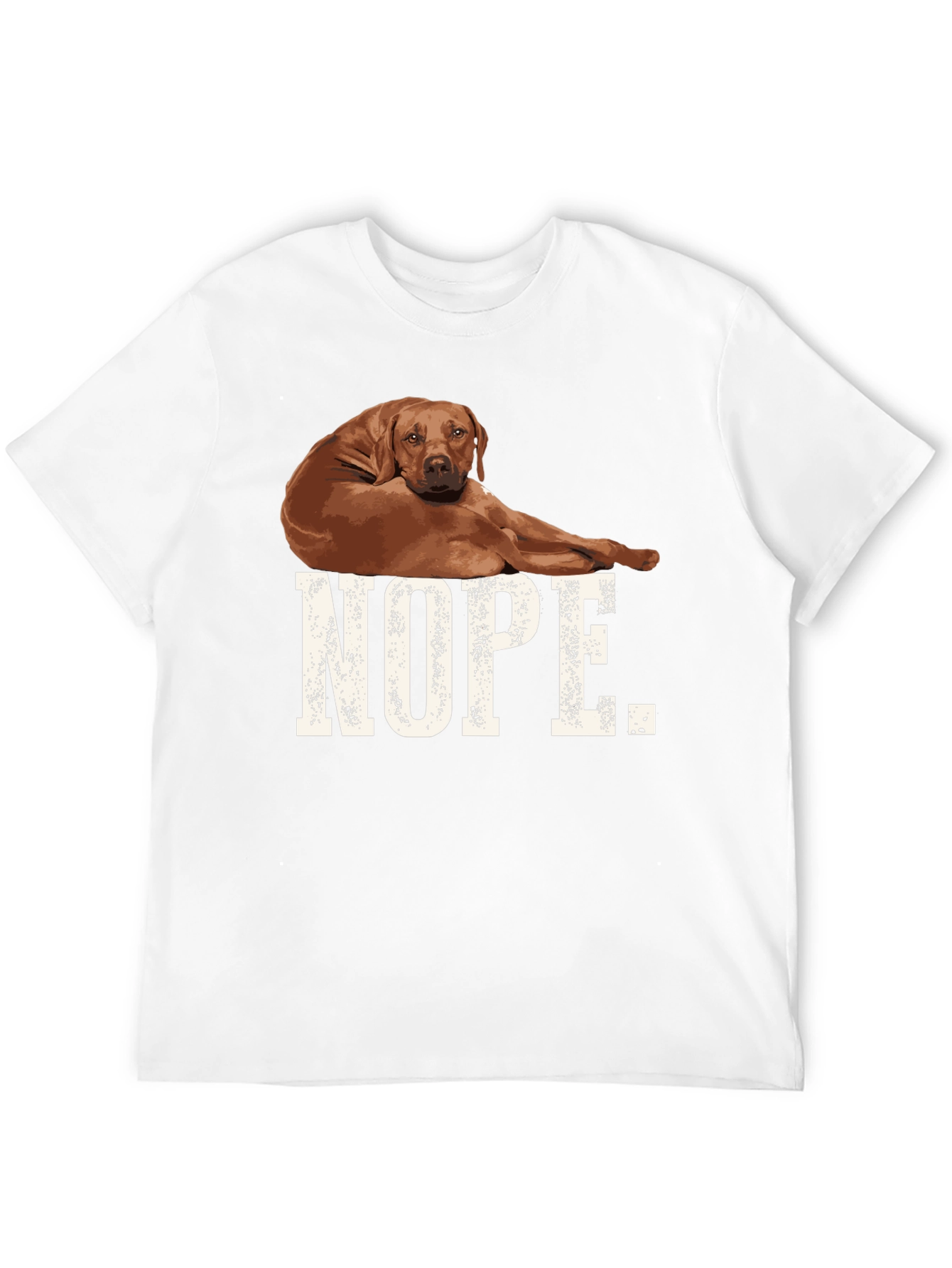 Nope Dog Graphic T-Shirt Black