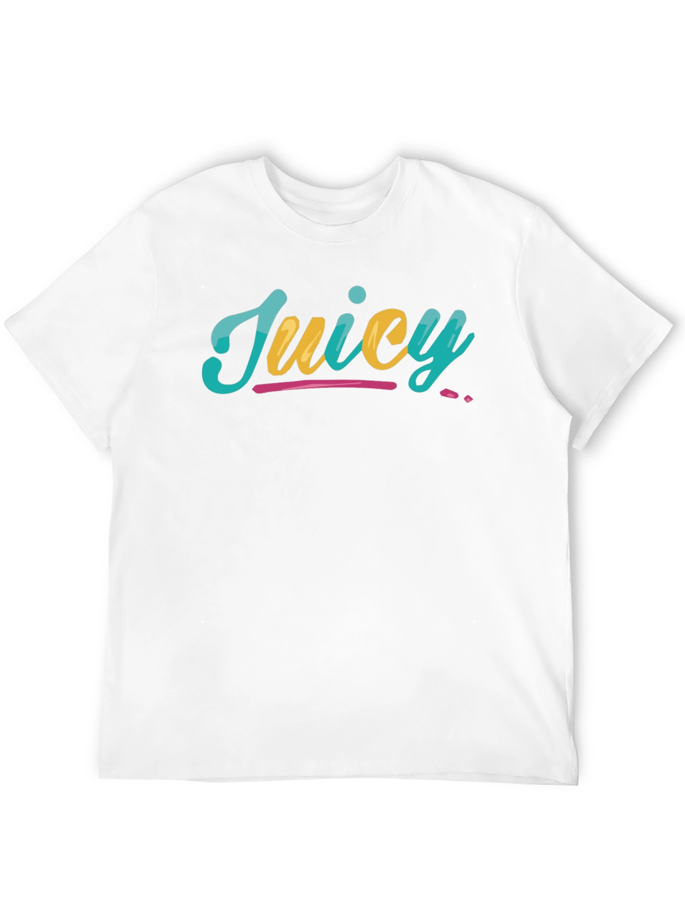 Juicy Graphic Tee - Stylish Black Cotton T-Shirt