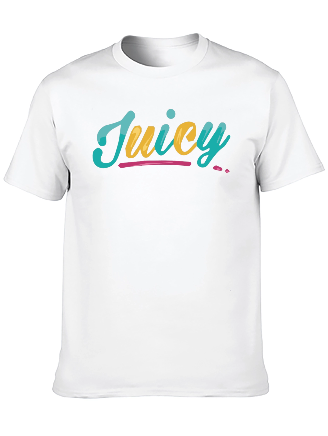 Juicy Graphic Tee - Stylish Black Cotton T-Shirt
