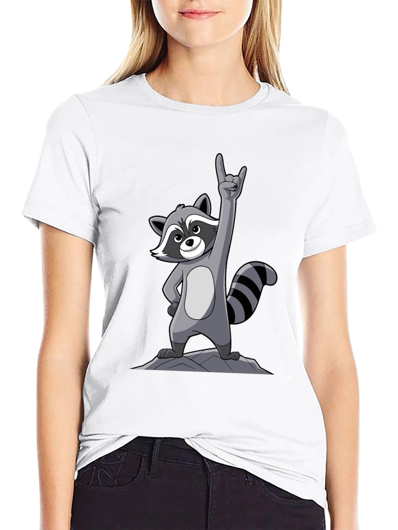 Rocker Raccoon Graphic Tee - Rock On!