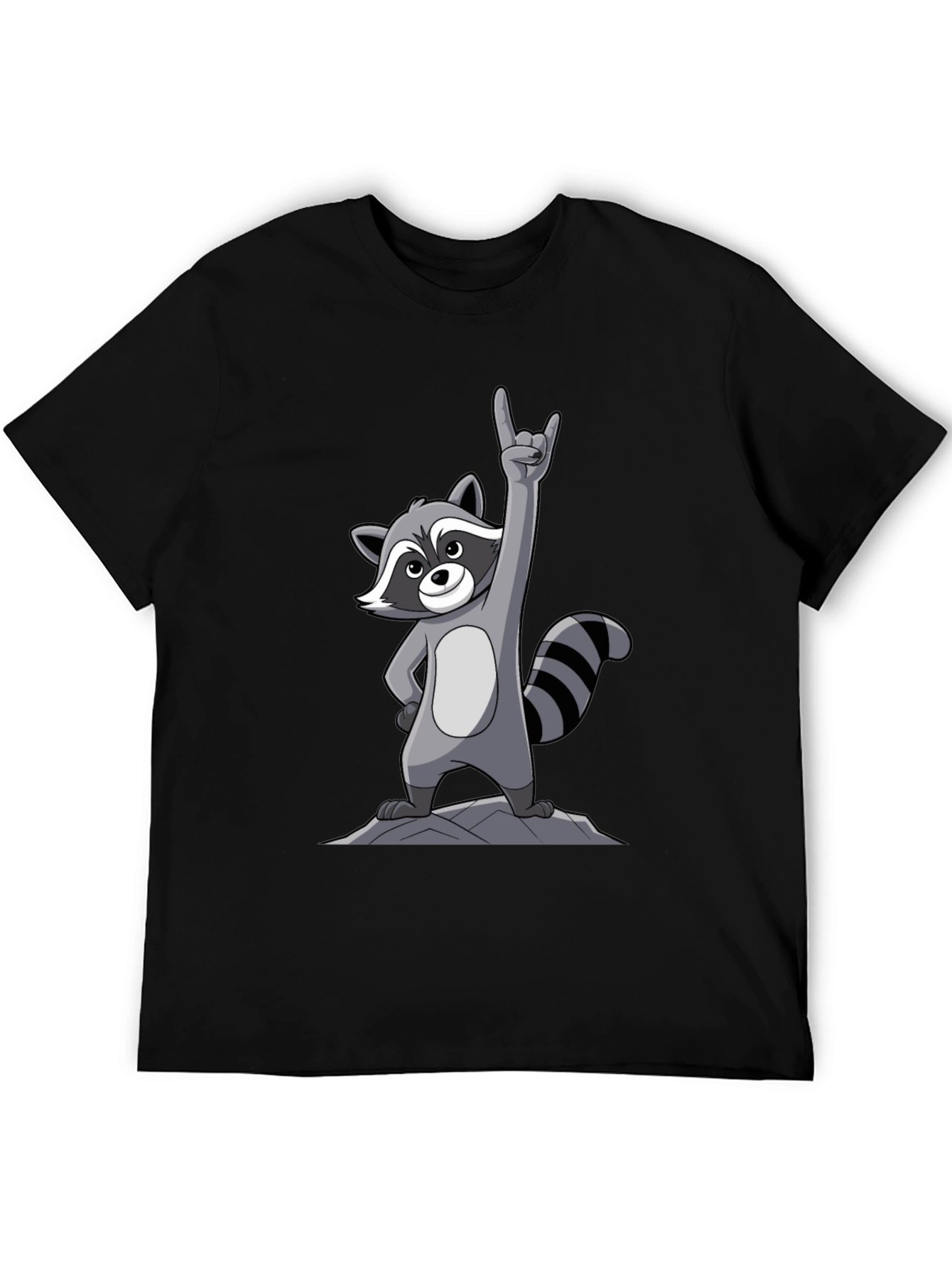 Rocker Raccoon Graphic Tee - Rock On!