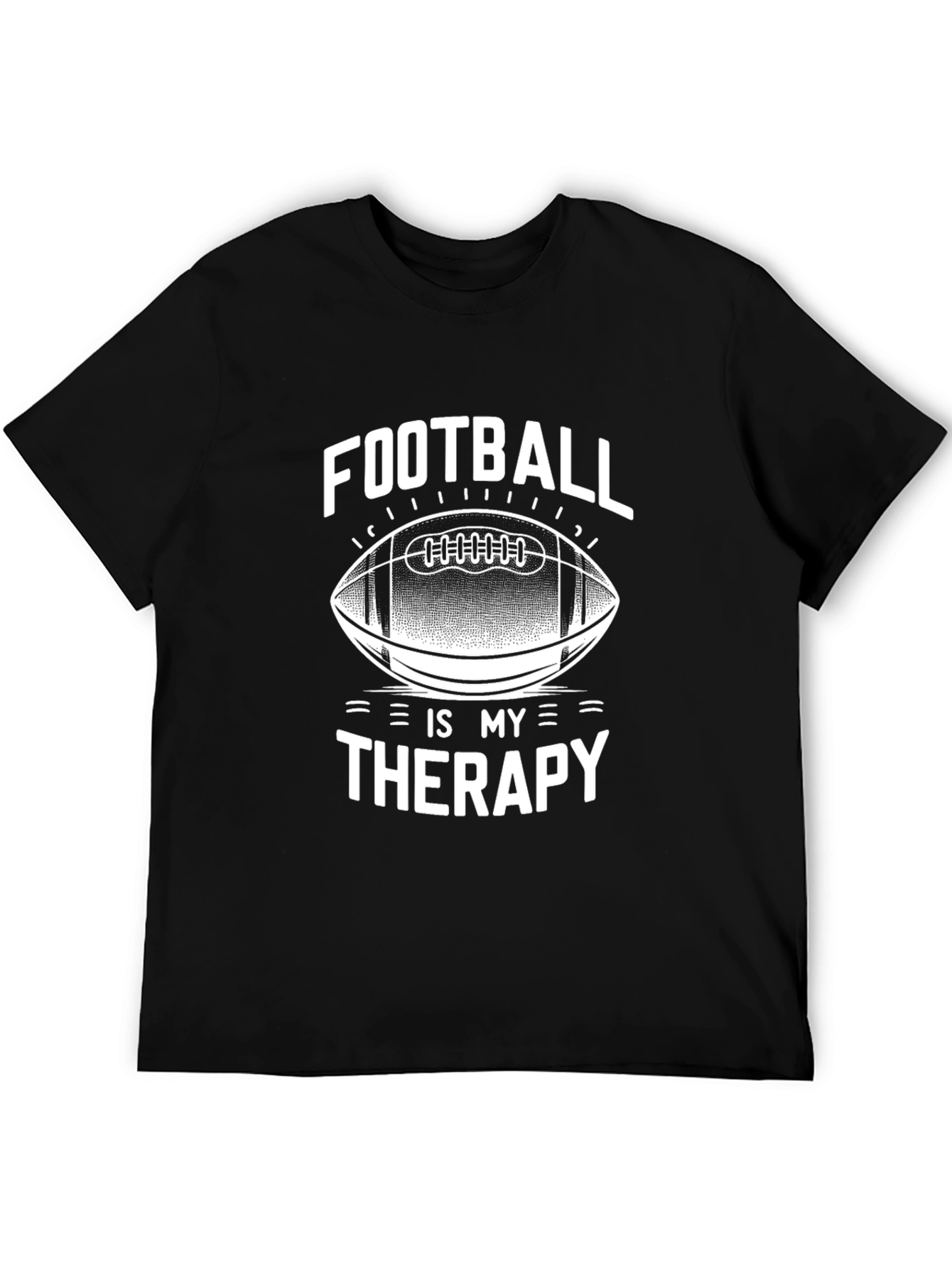 Football Is My Therapy Graphic T-Shirt