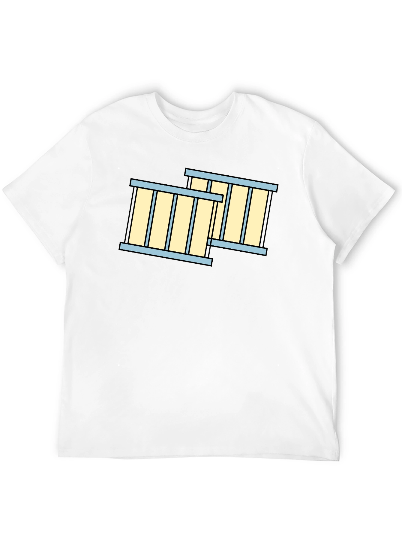 Jail Cell Bars Graphic T-Shirt - Black